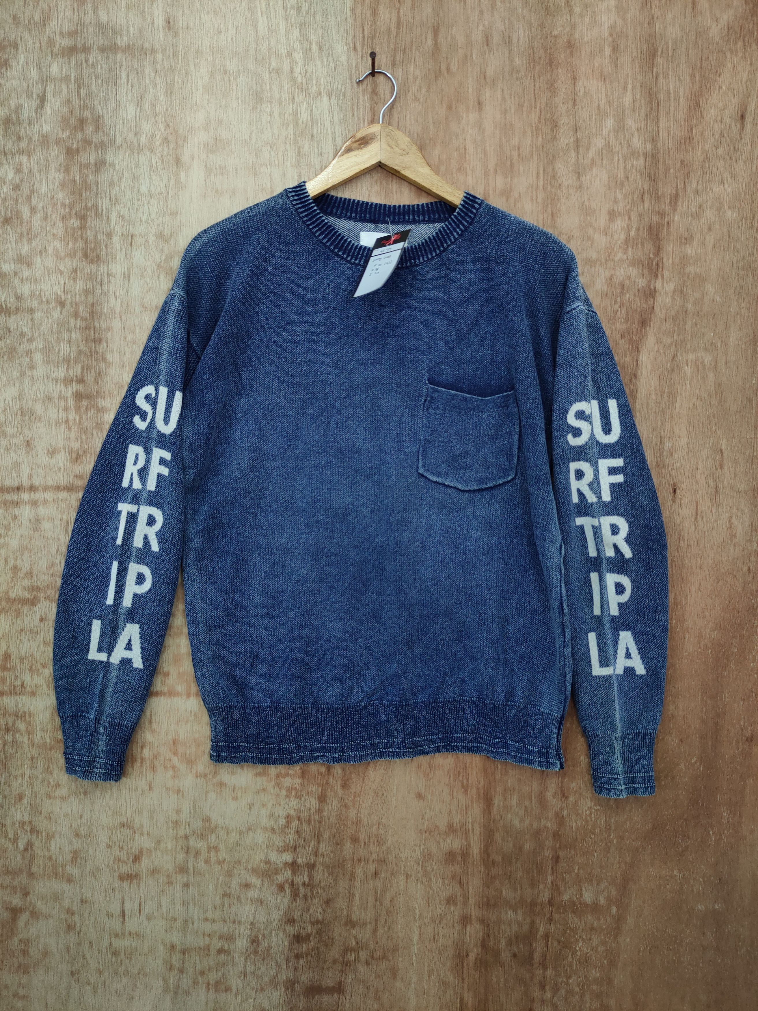Japanese Brand DLL Sonny Label indigo surf sweatshirt vintage #46-119 Size US M / EU 48-50 / 2 - 1 Thumbnail