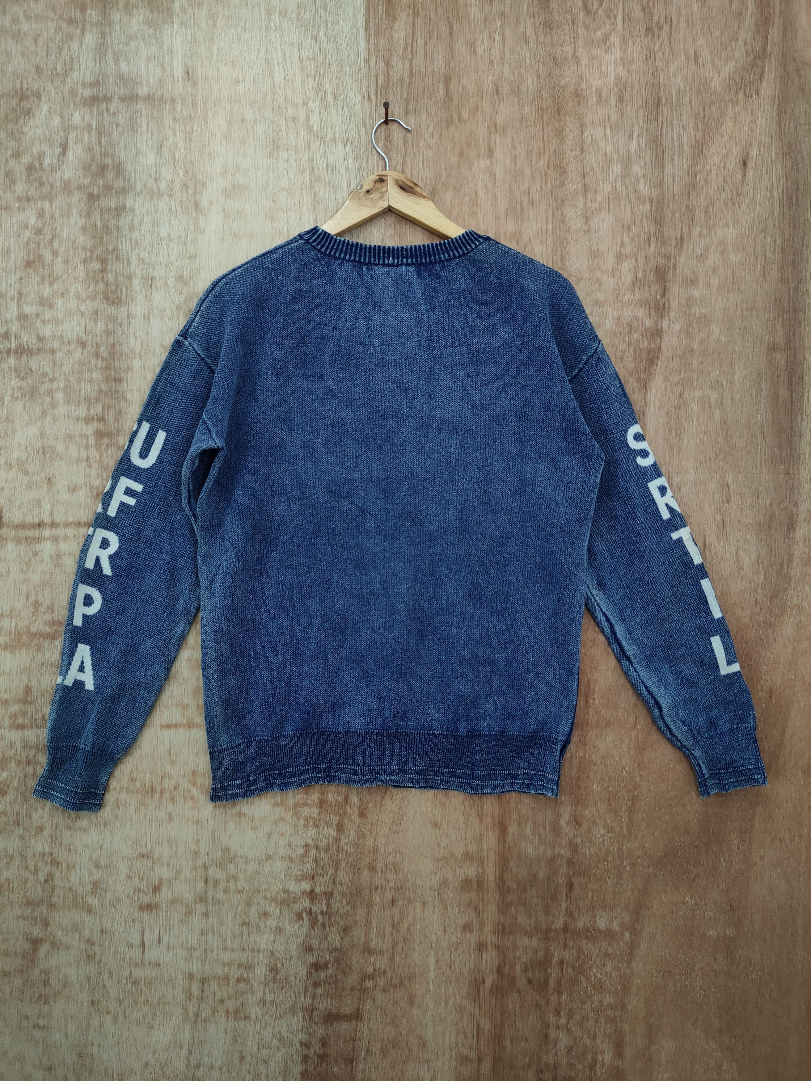Japanese Brand DLL Sonny Label indigo surf sweatshirt vintage #46-119 Size US M / EU 48-50 / 2 - 6 Thumbnail