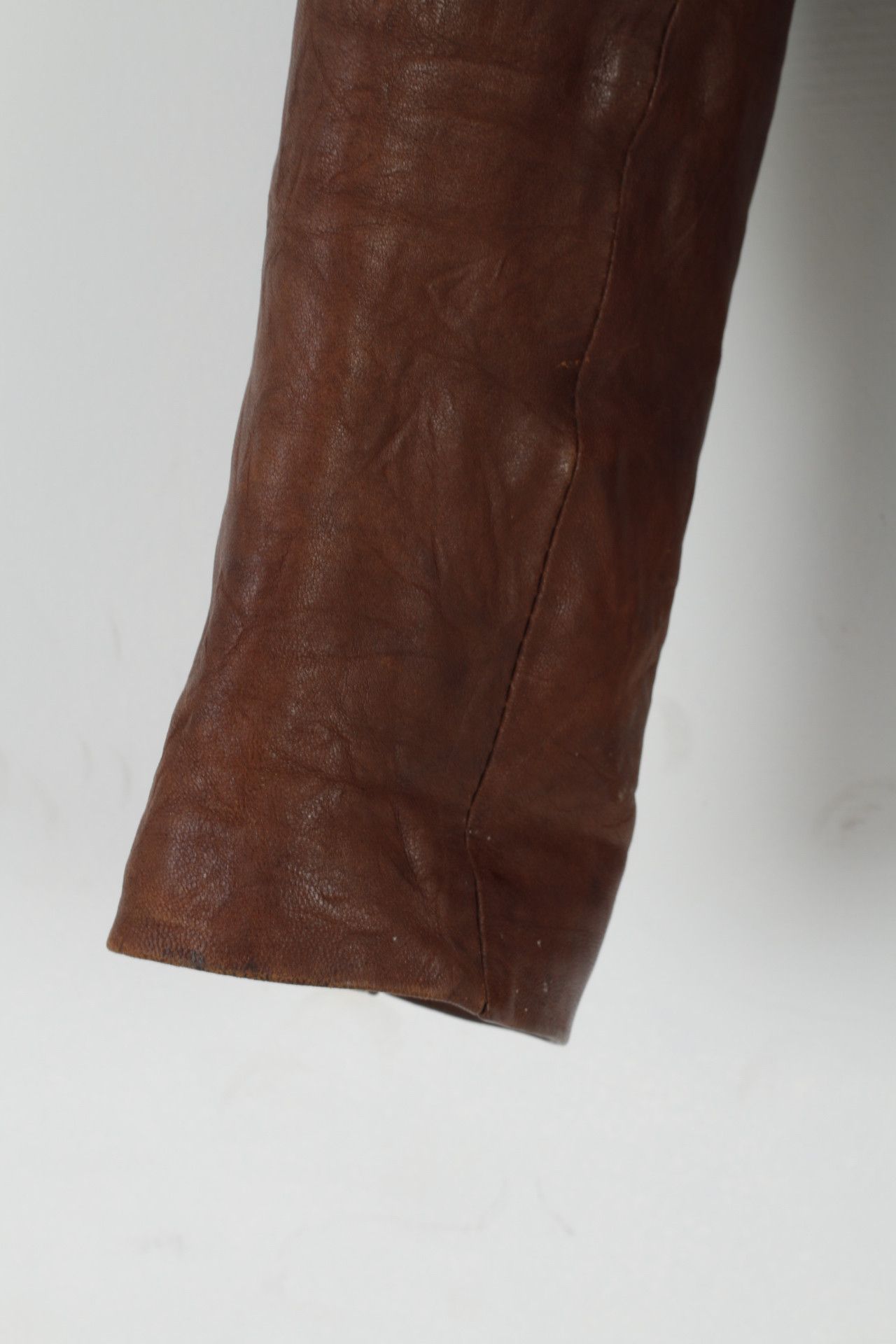 Vintage MONICA Women S/M Jacket Brown Leather Vintage 3811 Size S / US 4 / IT 40 - 6 Thumbnail