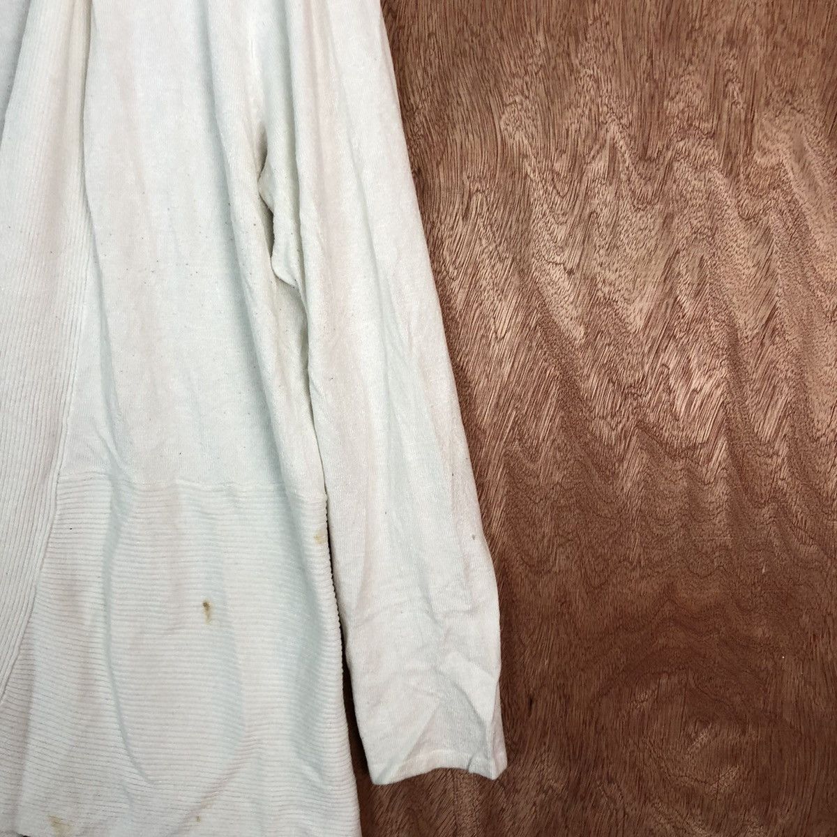 Japanese Brand Alfred Sung White Long Cardigan knitwear #6110 Size US XL / EU 56 / 4 - 5 Thumbnail