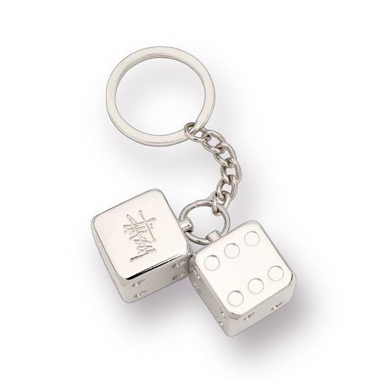 Stussy Stussy Dice Keychain Silver colorway Deadstock Grailed