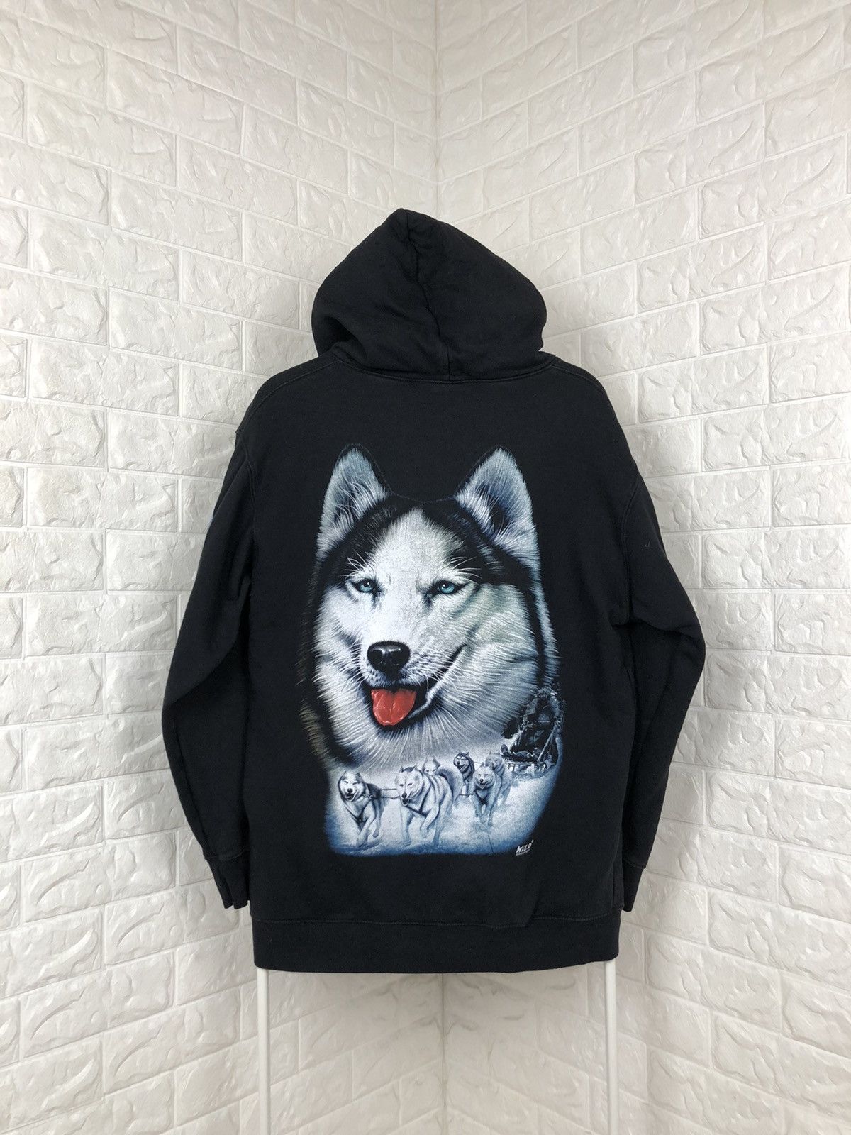 Japanese Brand × Vintage Vintage Wolf Hoodie size M Size US M / EU 48-50 / 2 - 2 Thumbnail