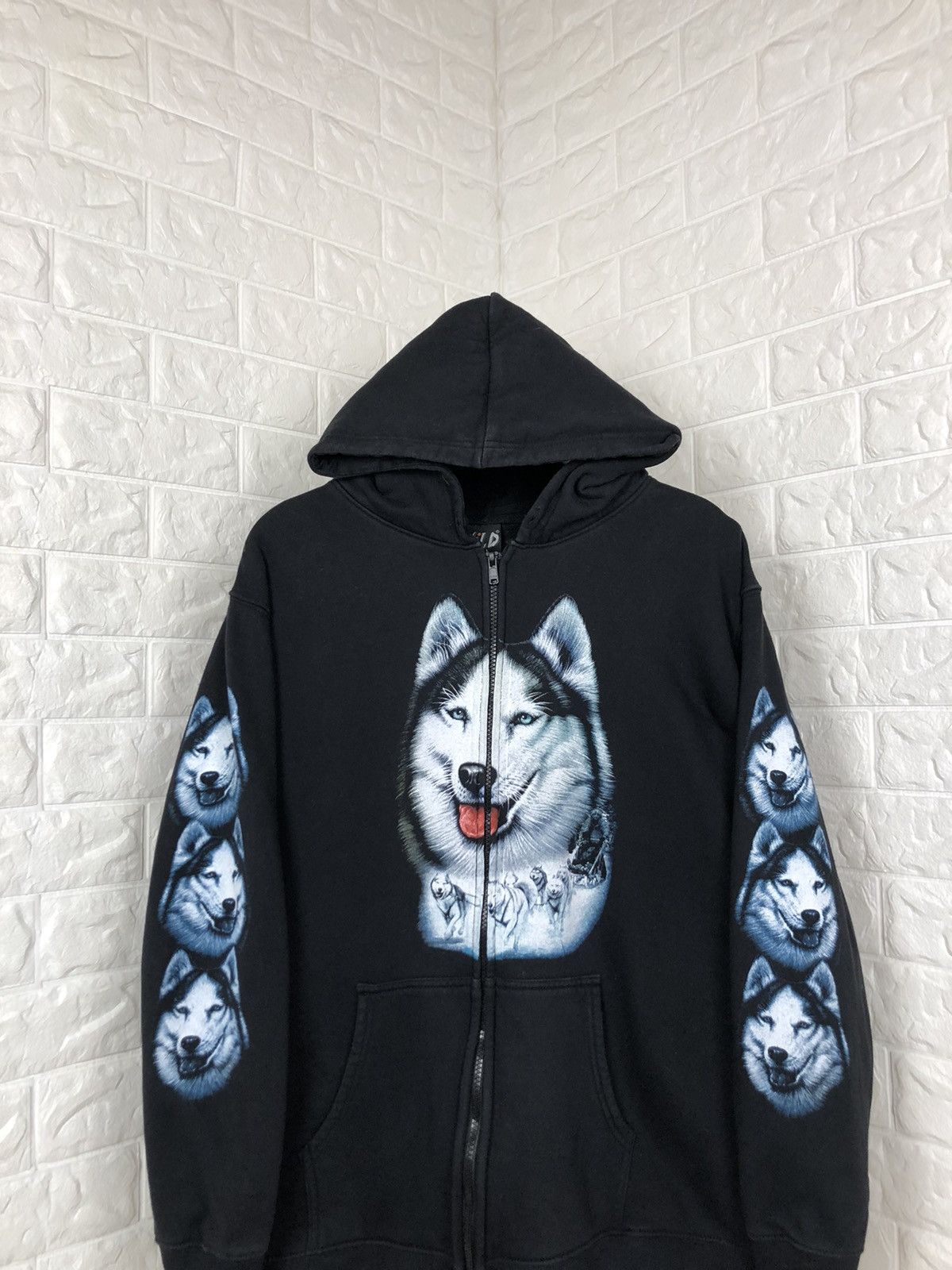 Japanese Brand × Vintage Vintage Wolf Hoodie size M Size US M / EU 48-50 / 2 - 3 Thumbnail