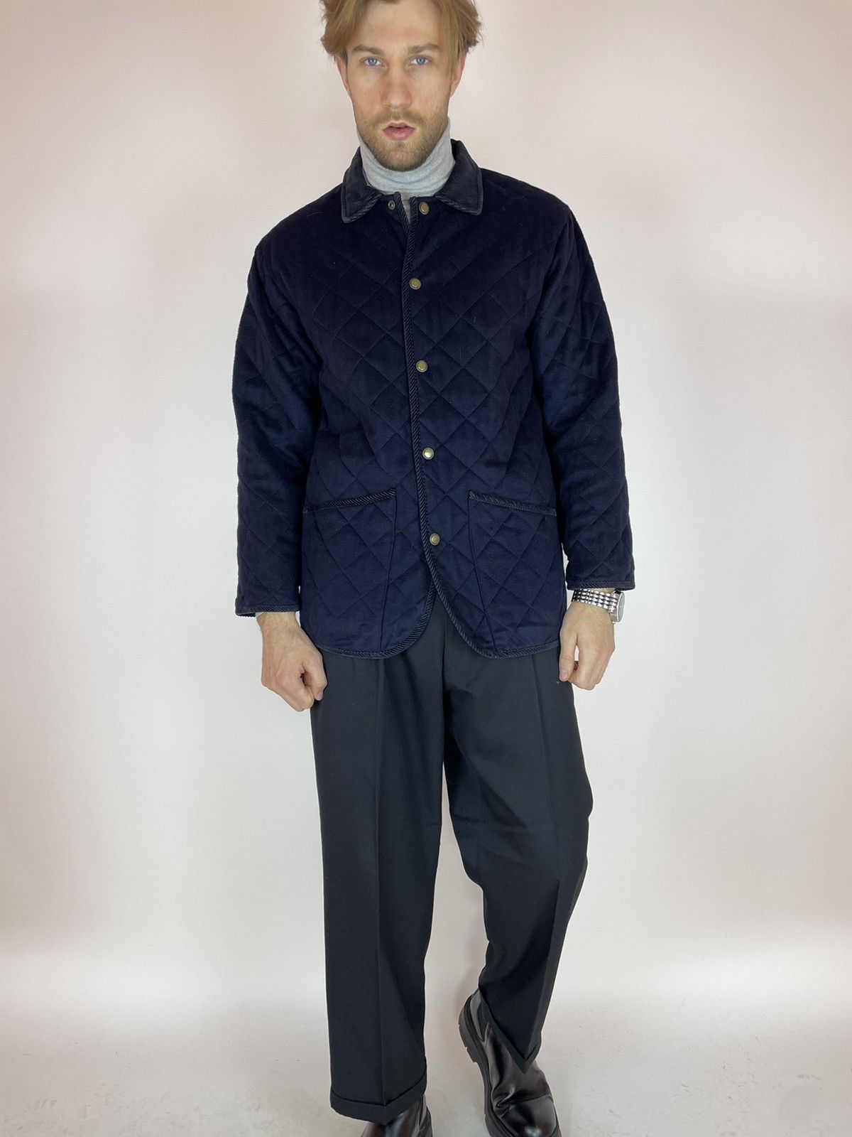 Vintage TIROLER LODEN Moessmer Virgin Lana/Alpaca Quilt jacket Mens Size US XL / EU 56 / 4 - 1 Thumbnail