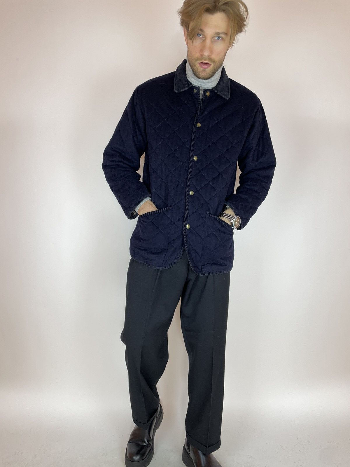 Vintage TIROLER LODEN Moessmer Virgin Lana/Alpaca Quilt jacket Mens Size US XL / EU 56 / 4 - 2 Thumbnail