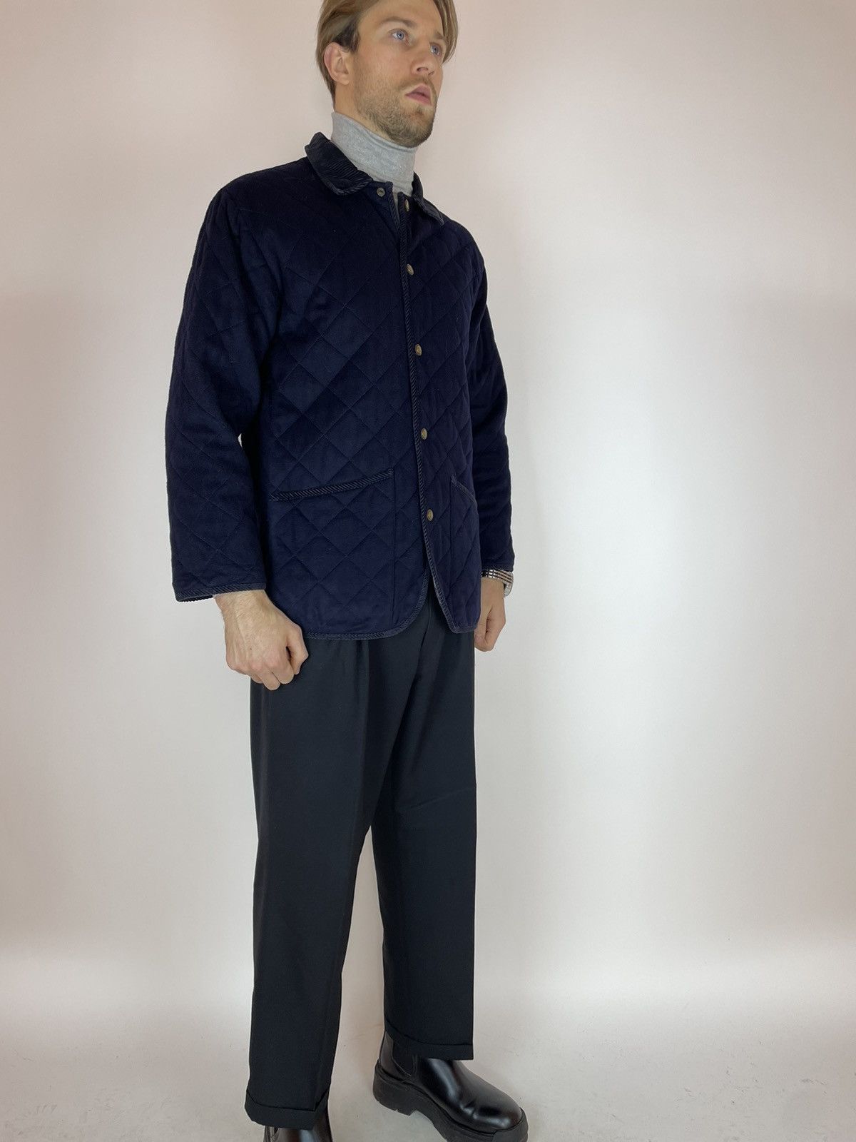 Vintage TIROLER LODEN Moessmer Virgin Lana/Alpaca Quilt jacket Mens Size US XL / EU 56 / 4 - 5 Thumbnail