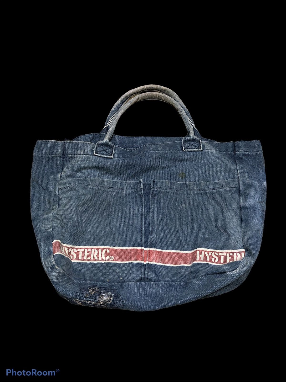 Hysteric Glamour DAMAGED⚡️⚡️HYSTERIC THRASHED ZIGZAG FADED TOTE BAG Size ONE SIZE - 1 Thumbnail