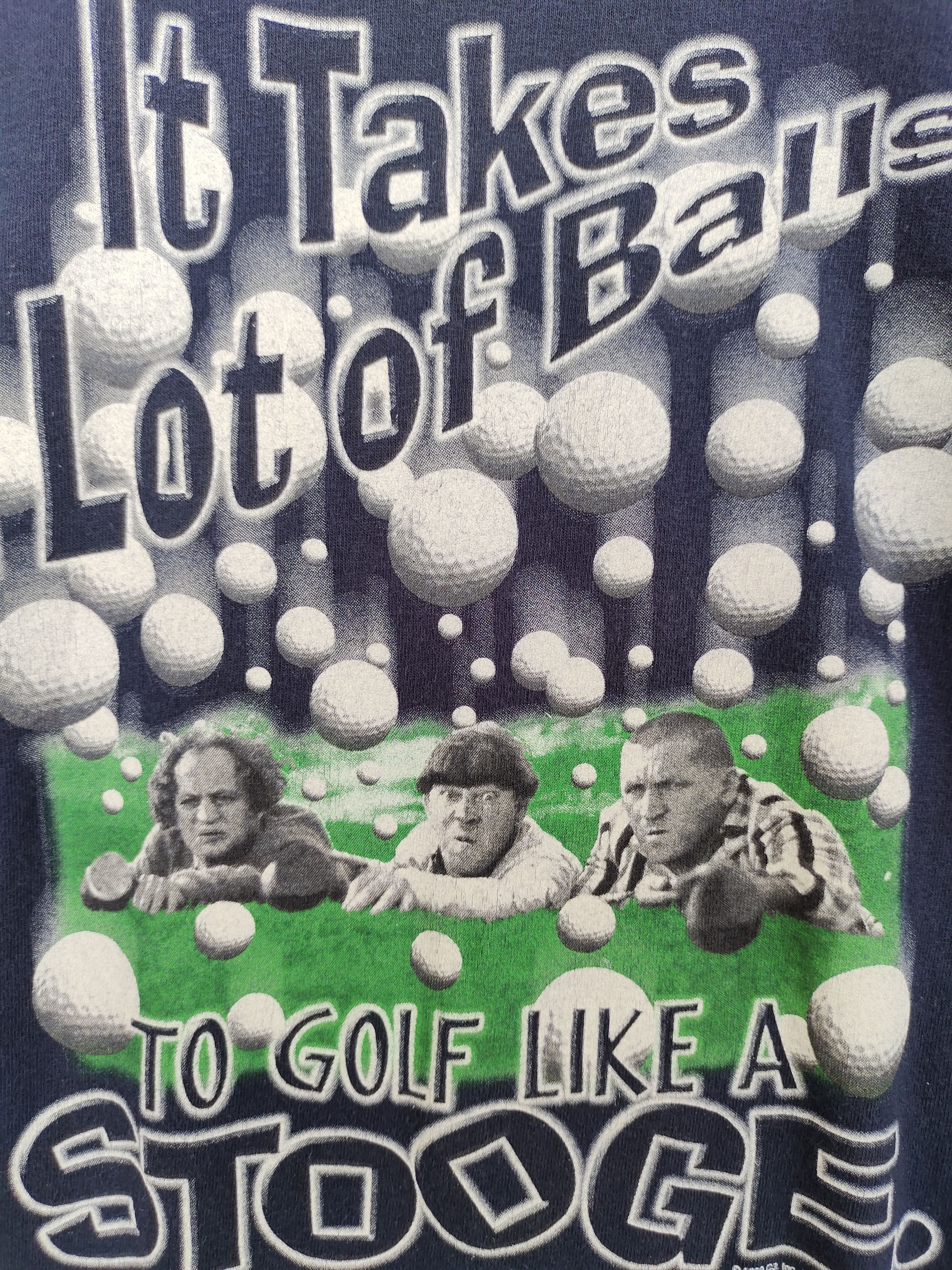 Vintage Vintage 90s The Three Stooges T Shirt Size US XL / EU 56 / 4 - 2 Thumbnail