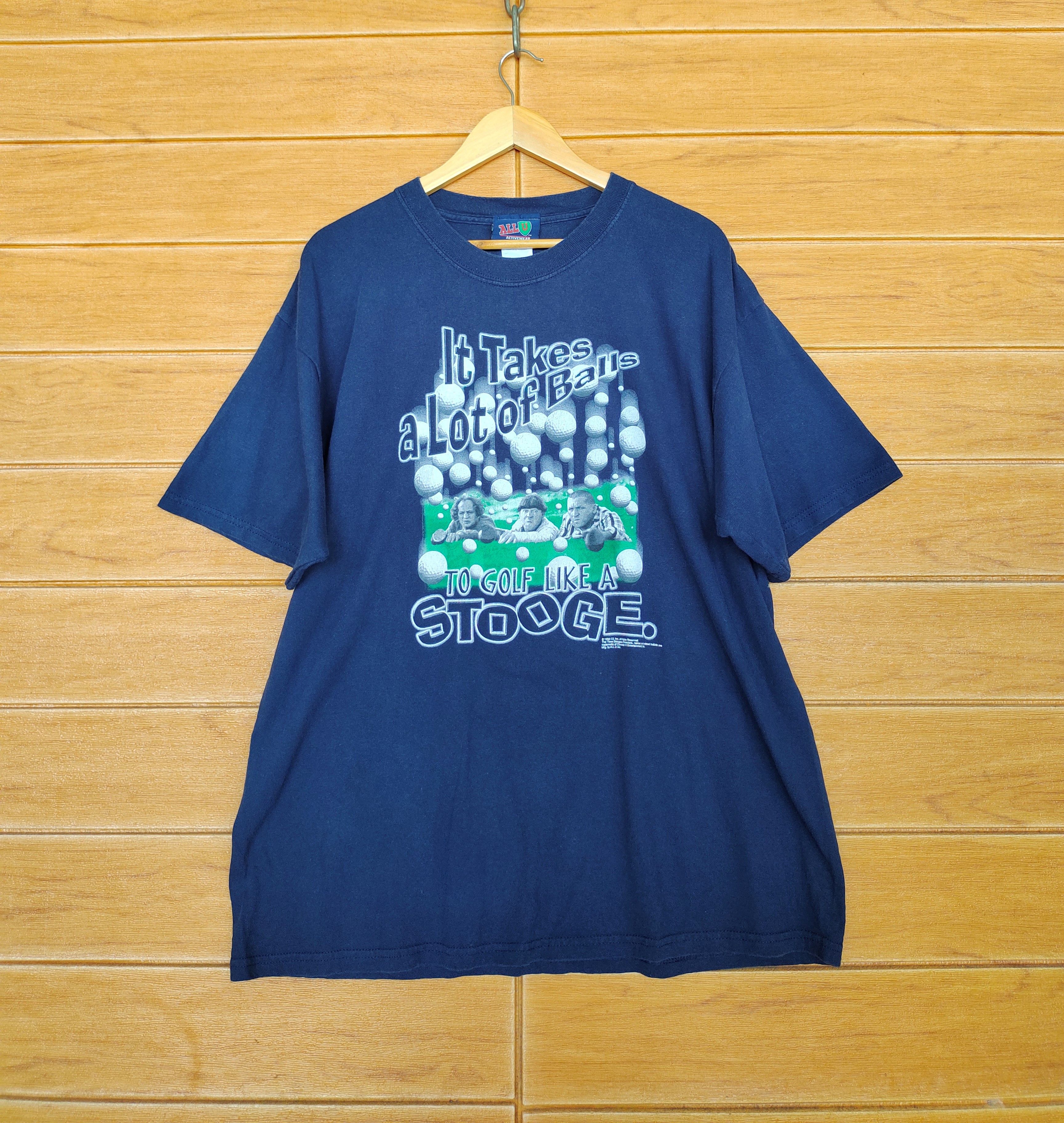 Vintage Vintage 90s The Three Stooges T Shirt Size US XL / EU 56 / 4 - 1 Thumbnail