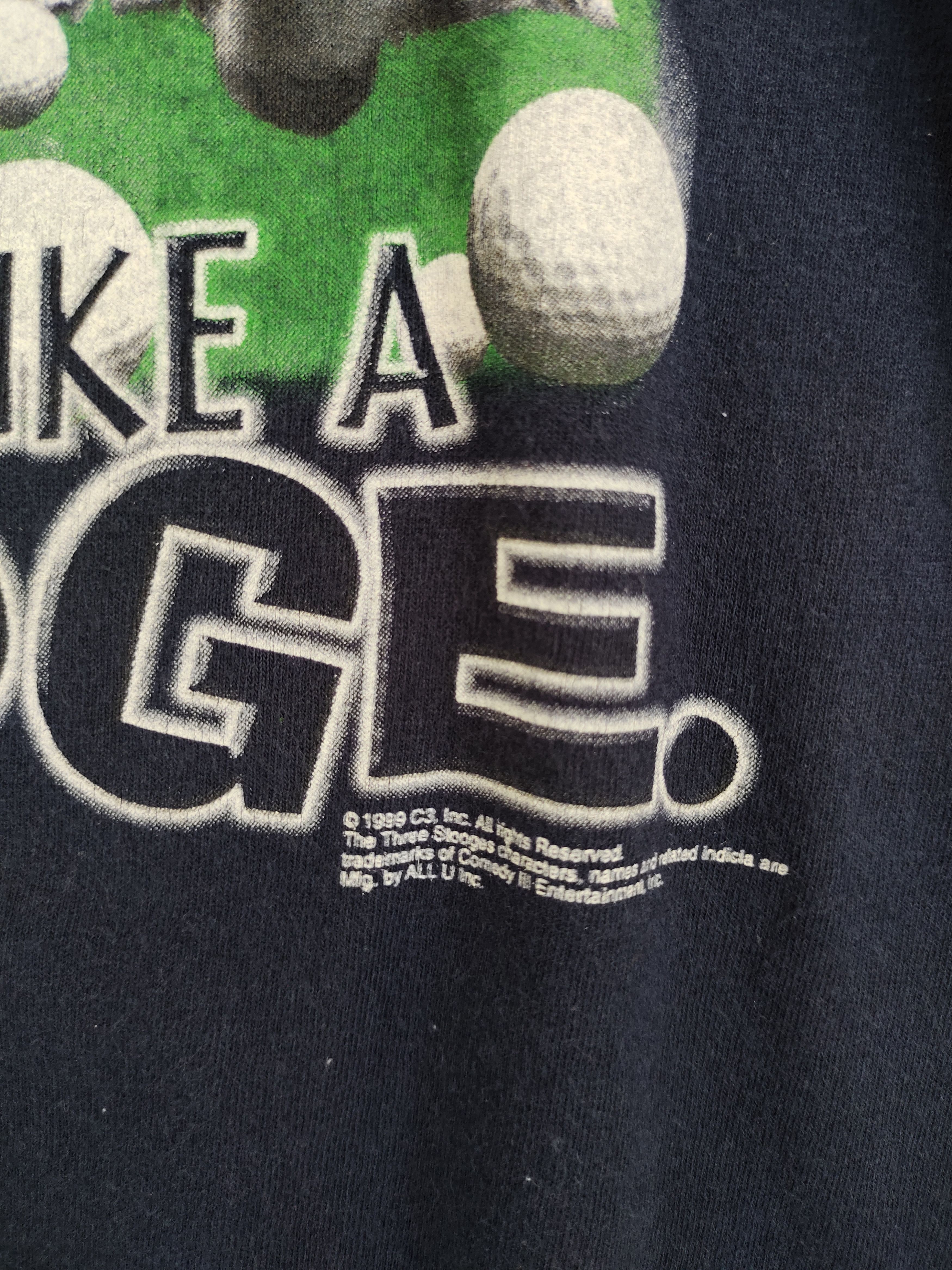 Vintage Vintage 90s The Three Stooges T Shirt Size US XL / EU 56 / 4 - 3 Thumbnail