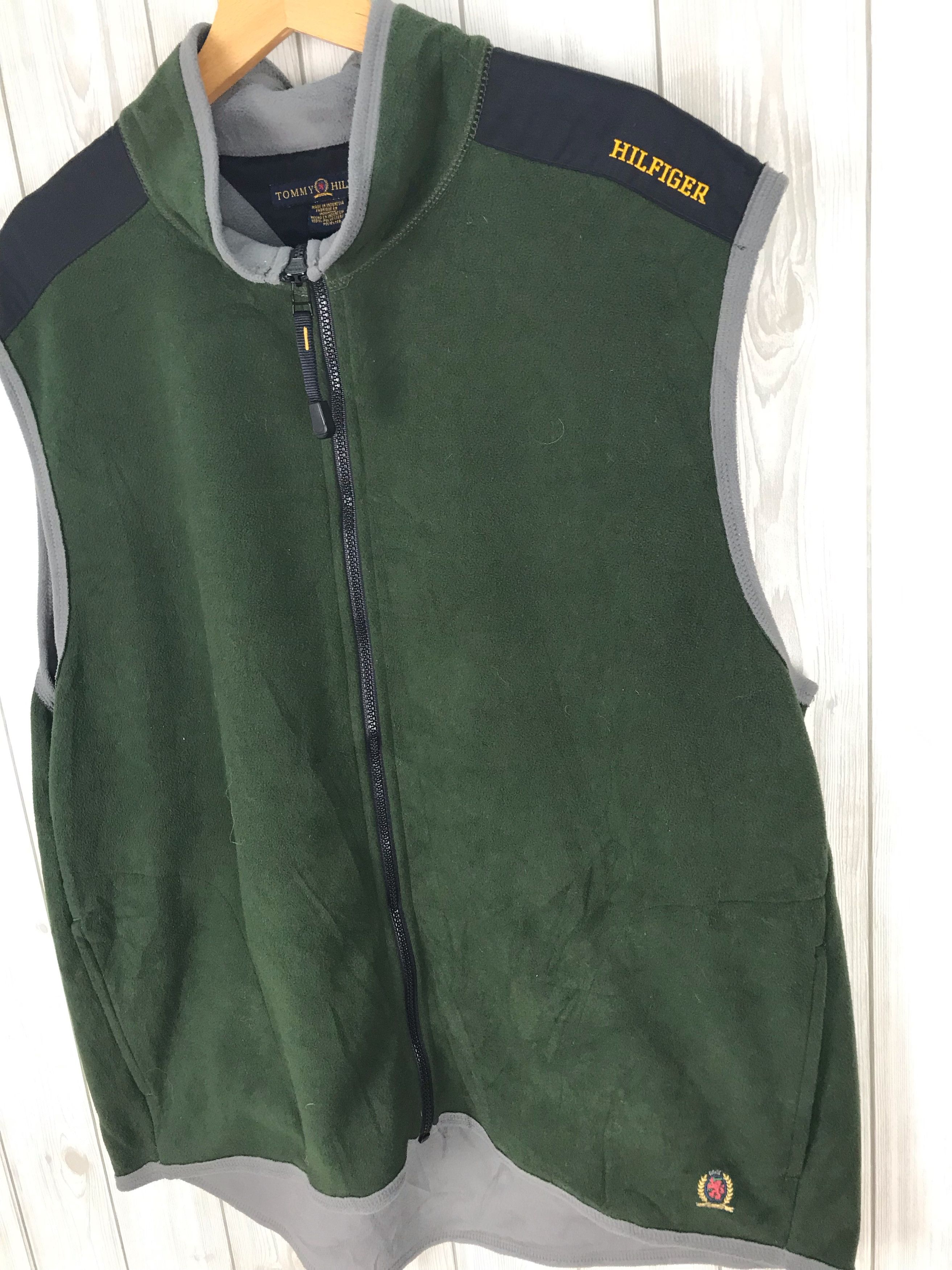 Tommy Hilfiger Vintage 90s TOMMY HILFIGER Sleeveless Fleece Jacket Size US XL / EU 56 / 4 - 3 Thumbnail