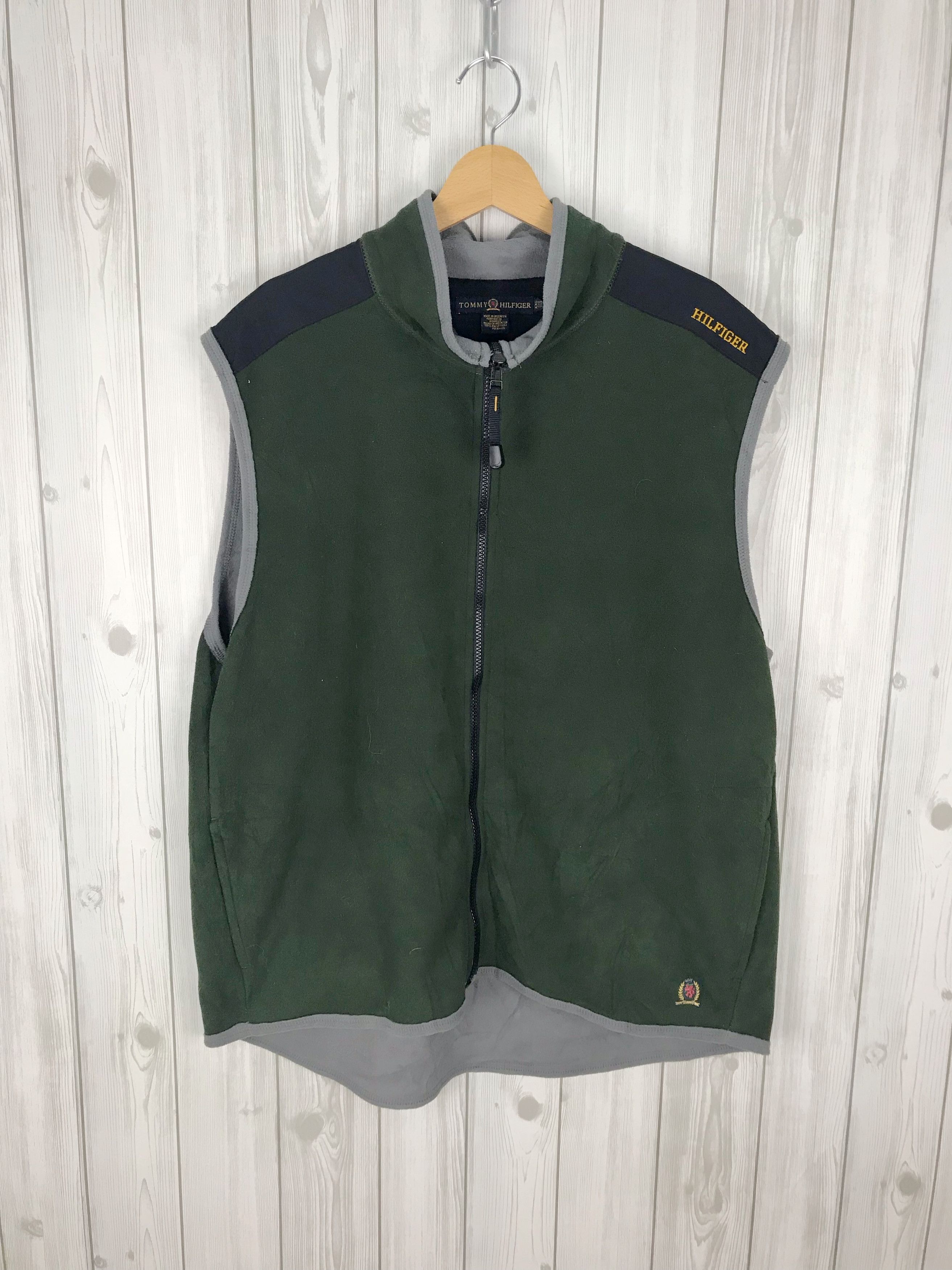 Tommy Hilfiger Vintage 90s TOMMY HILFIGER Sleeveless Fleece Jacket Size US XL / EU 56 / 4 - 1 Thumbnail