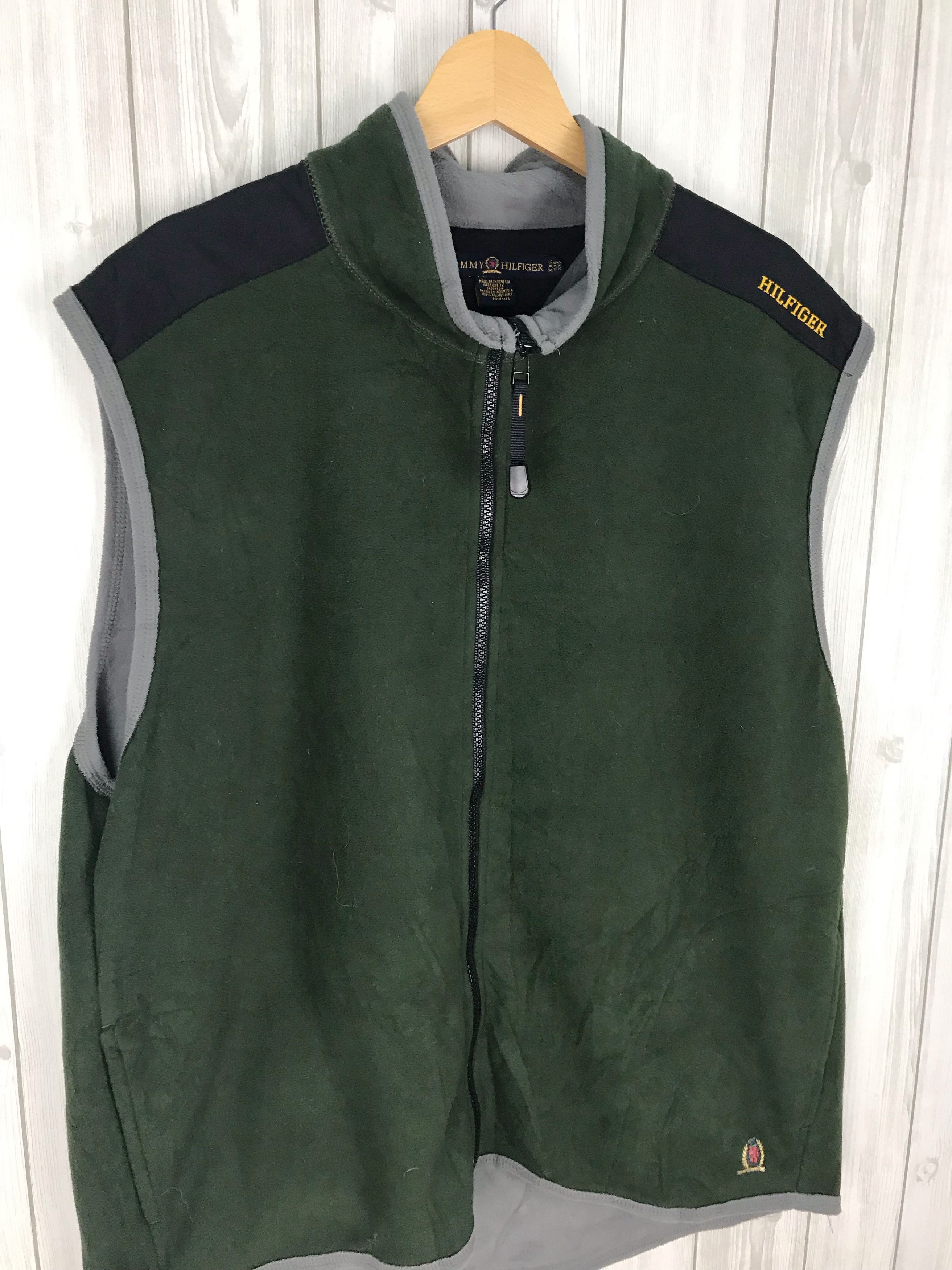 Tommy Hilfiger Vintage 90s TOMMY HILFIGER Sleeveless Fleece Jacket Size US XL / EU 56 / 4 - 2 Thumbnail