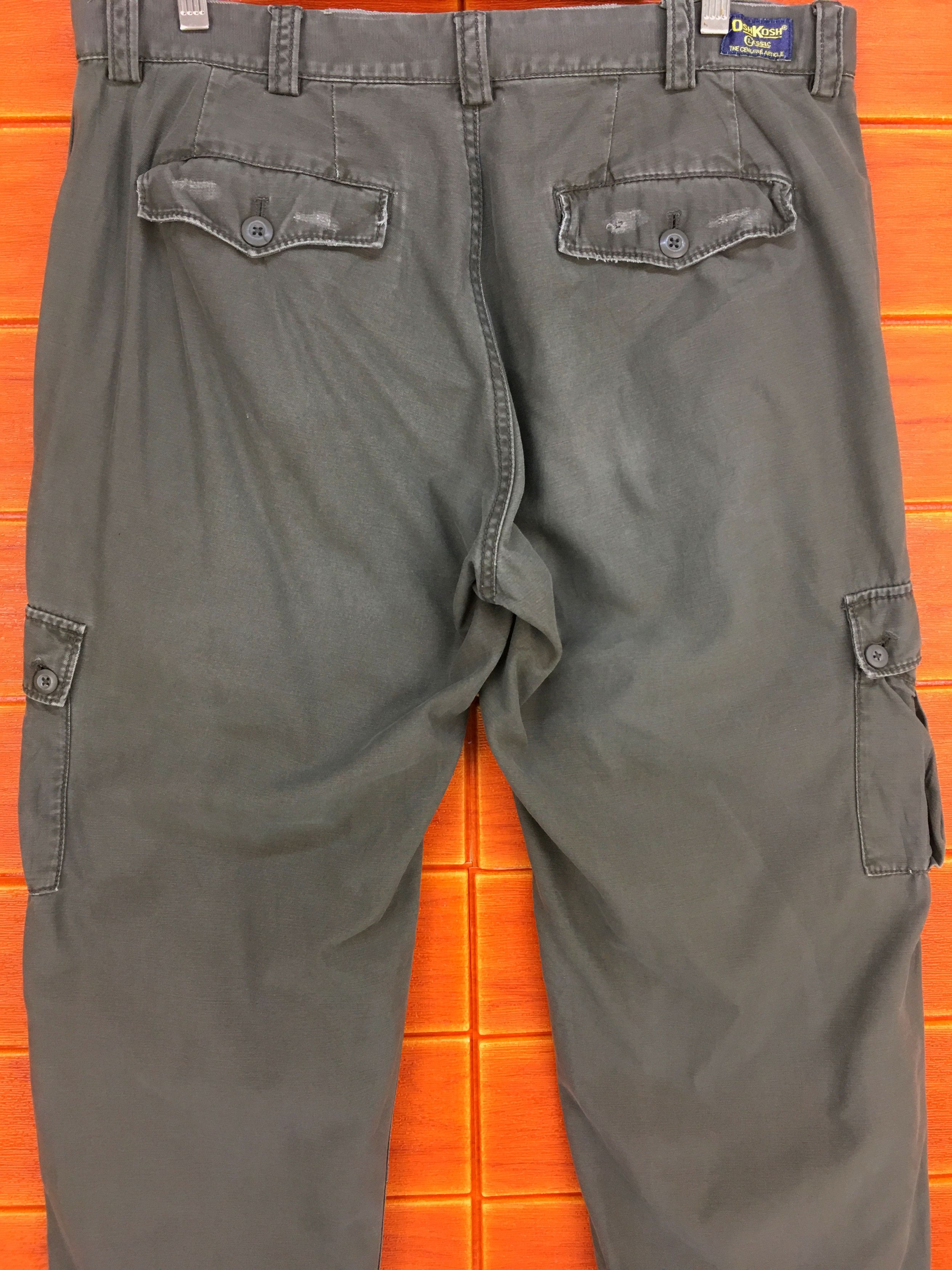 Oshkosh OSHKOSH Ripped Tactical Urban Cargo Pants Size US 35 - 10 Thumbnail