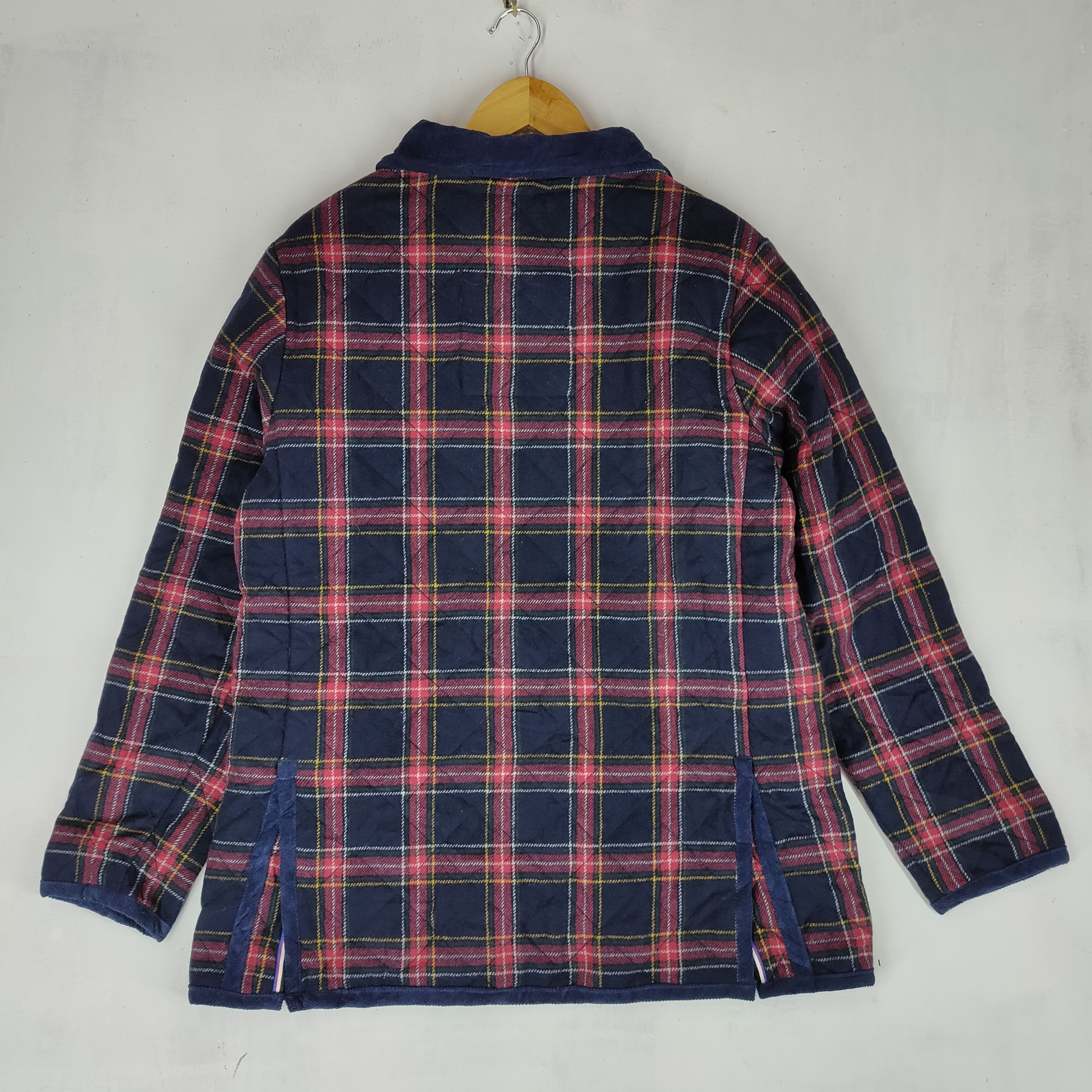 Tommy Hilfiger FREE GIFT!! TOMMY HILFIGER Full Snap Button Jacket Grid Size US L / EU 52-54 / 3 - 6 Thumbnail