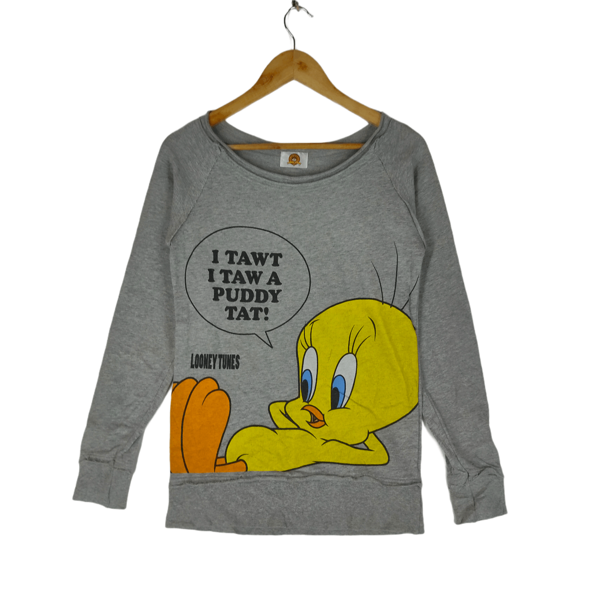 Cartoon Network Vintage TWEETY LOONEY TUNES Reverse Stitch Lite Sweatshirt Size US S / EU 44-46 / 1 - 1 Thumbnail