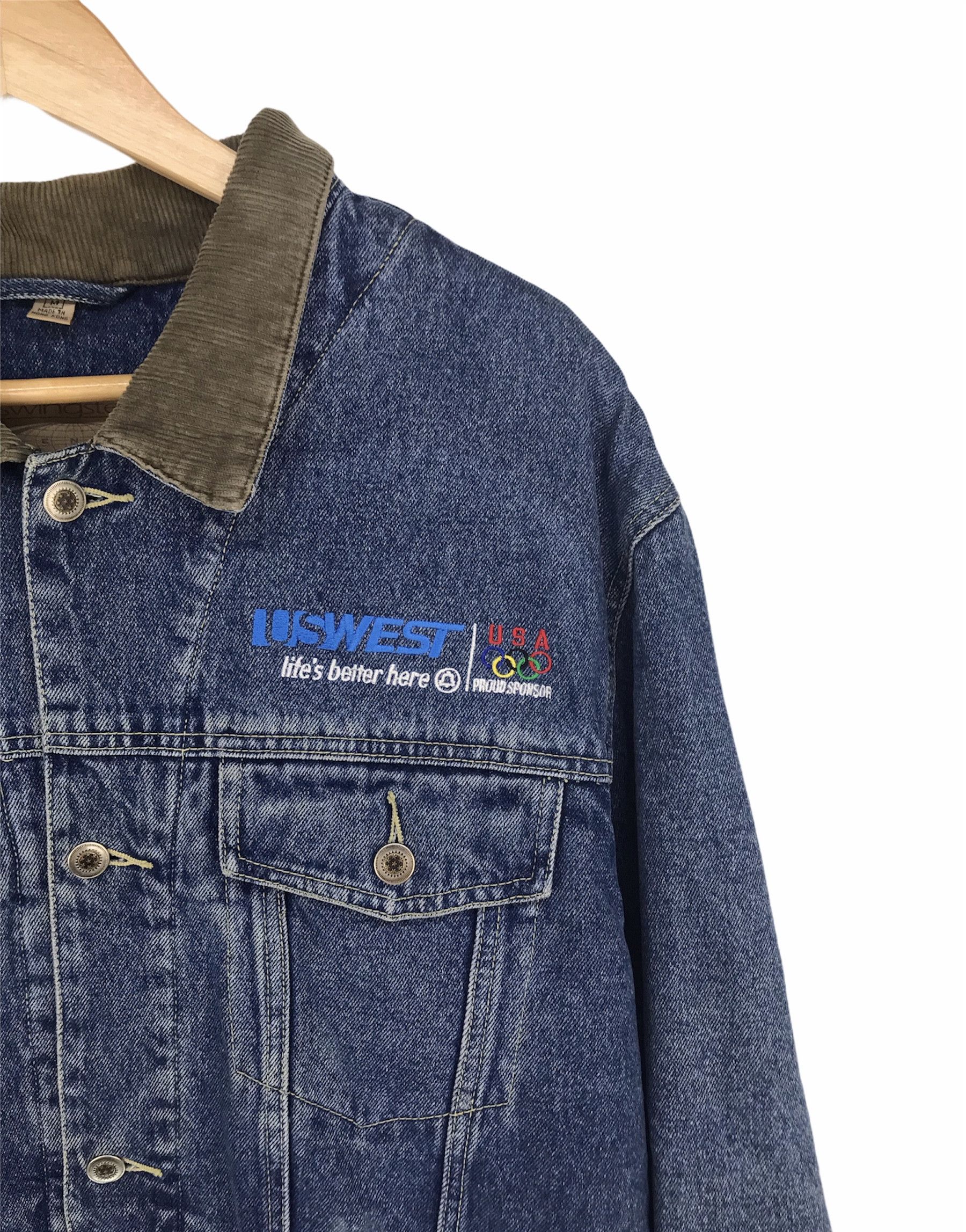 USA Olympics Vtg 90s USA OLYMPIC US WEST Swingster Trucker Denim Jacket Size US M / EU 48-50 / 2 - 9 Thumbnail