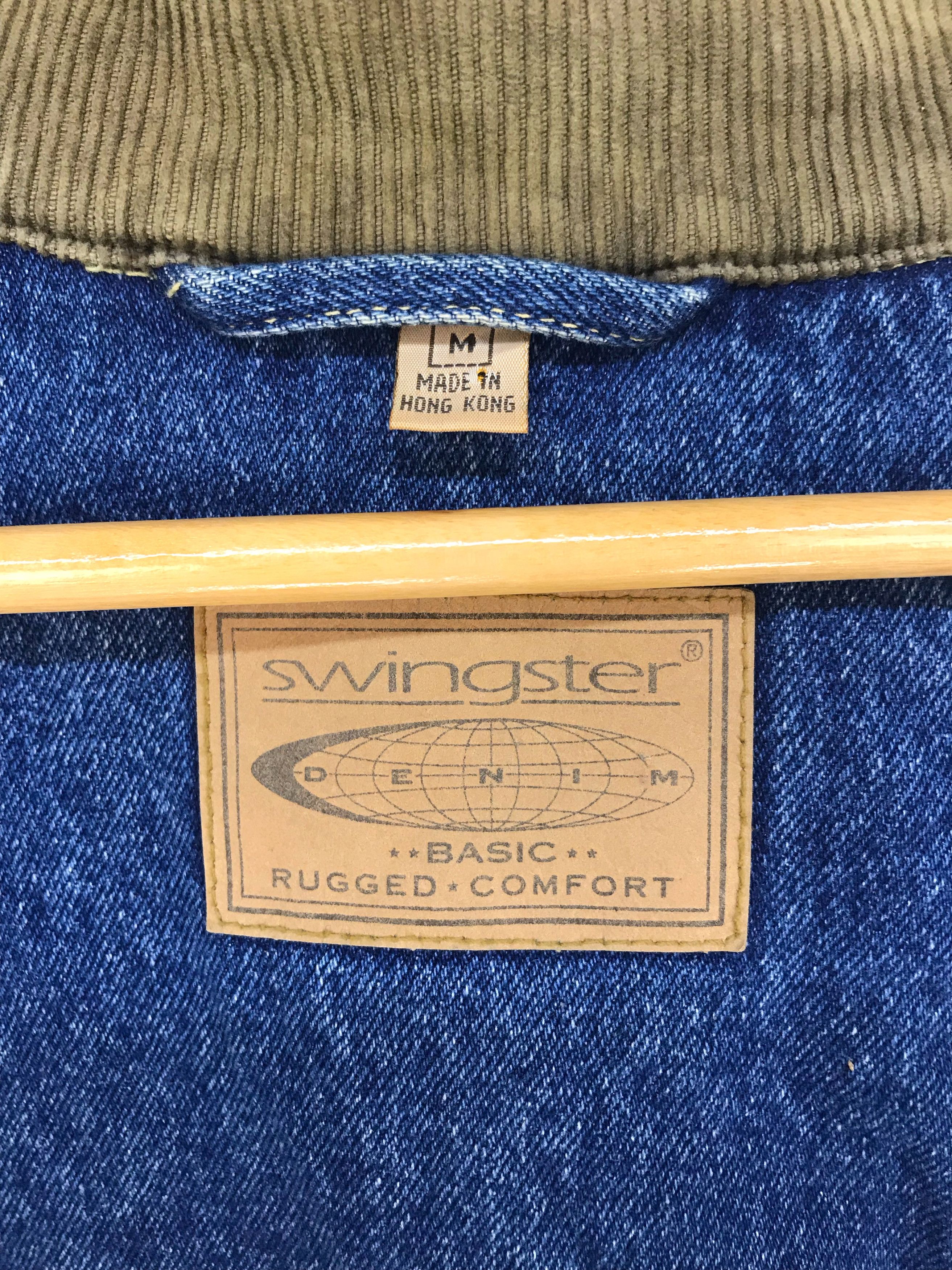 USA Olympics Vtg 90s USA OLYMPIC US WEST Swingster Trucker Denim Jacket Size US M / EU 48-50 / 2 - 5 Thumbnail