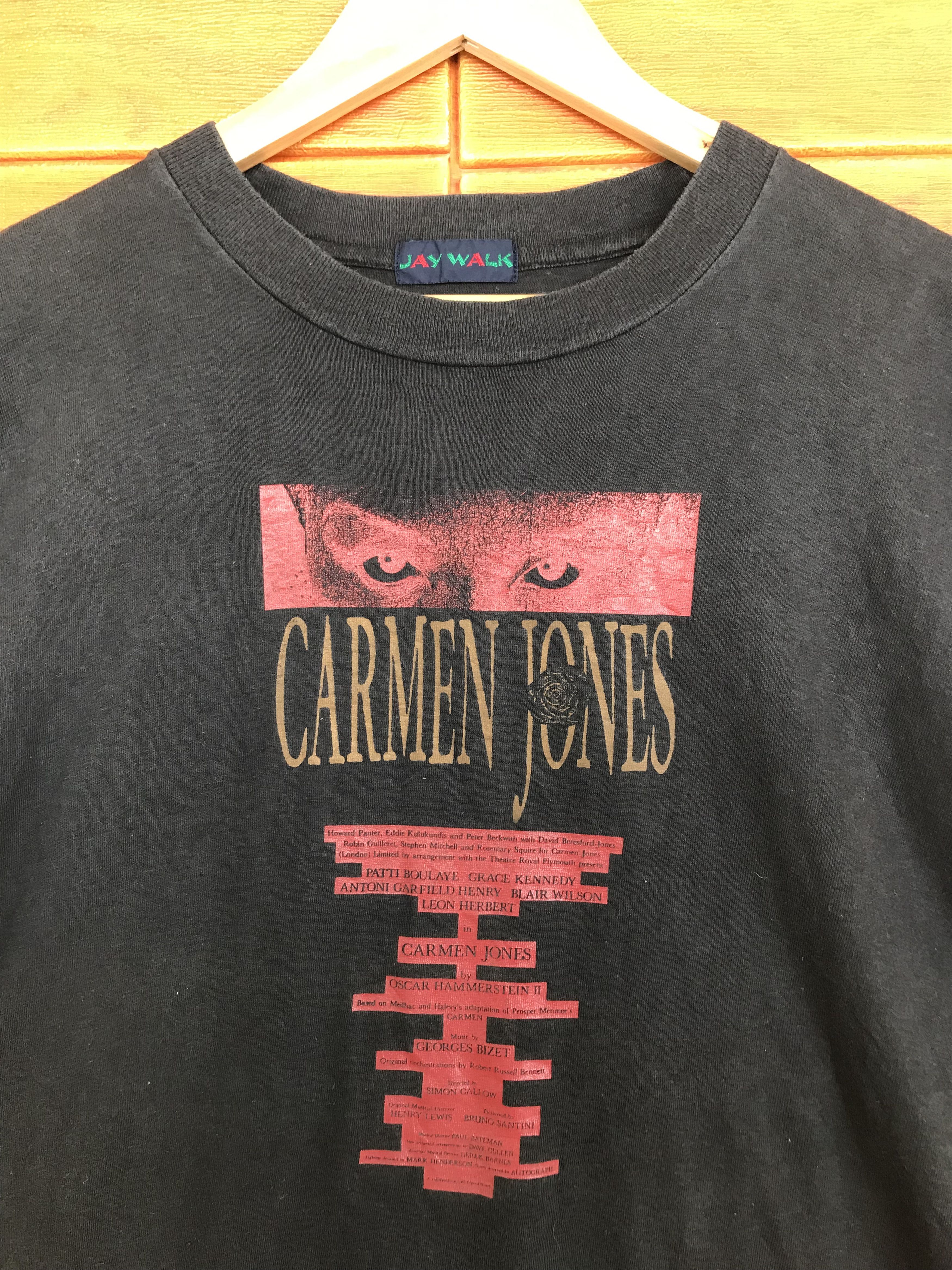 Vintage Vintage 90s Carmen Jones Movies T-Shirt Size US M / EU 48-50 / 2 - 3 Thumbnail