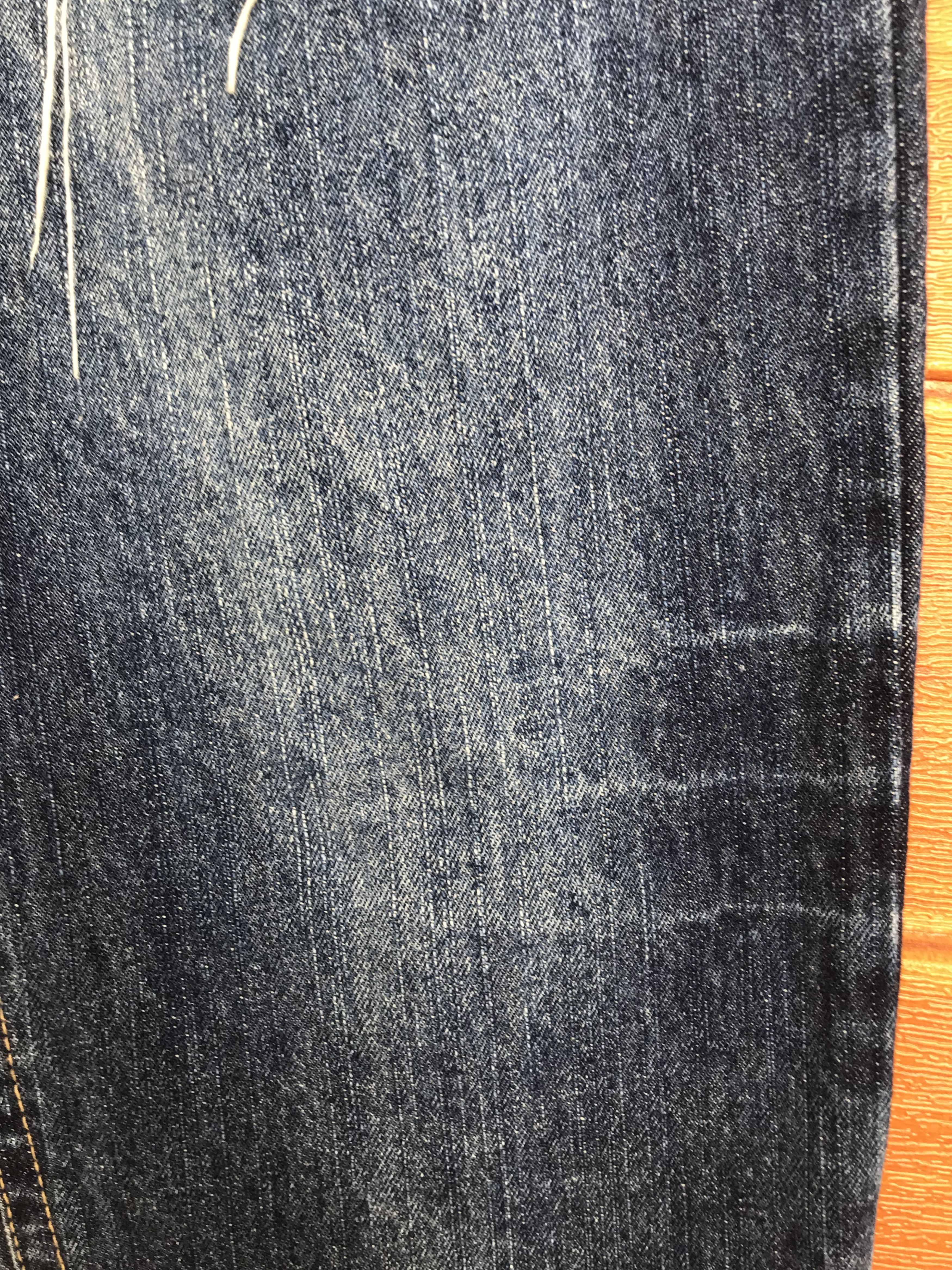 If Six Was Nine Copper Smith Printed Back Distressed Faded Denim Jeans Size US 34 / EU 50 - 11 Thumbnail