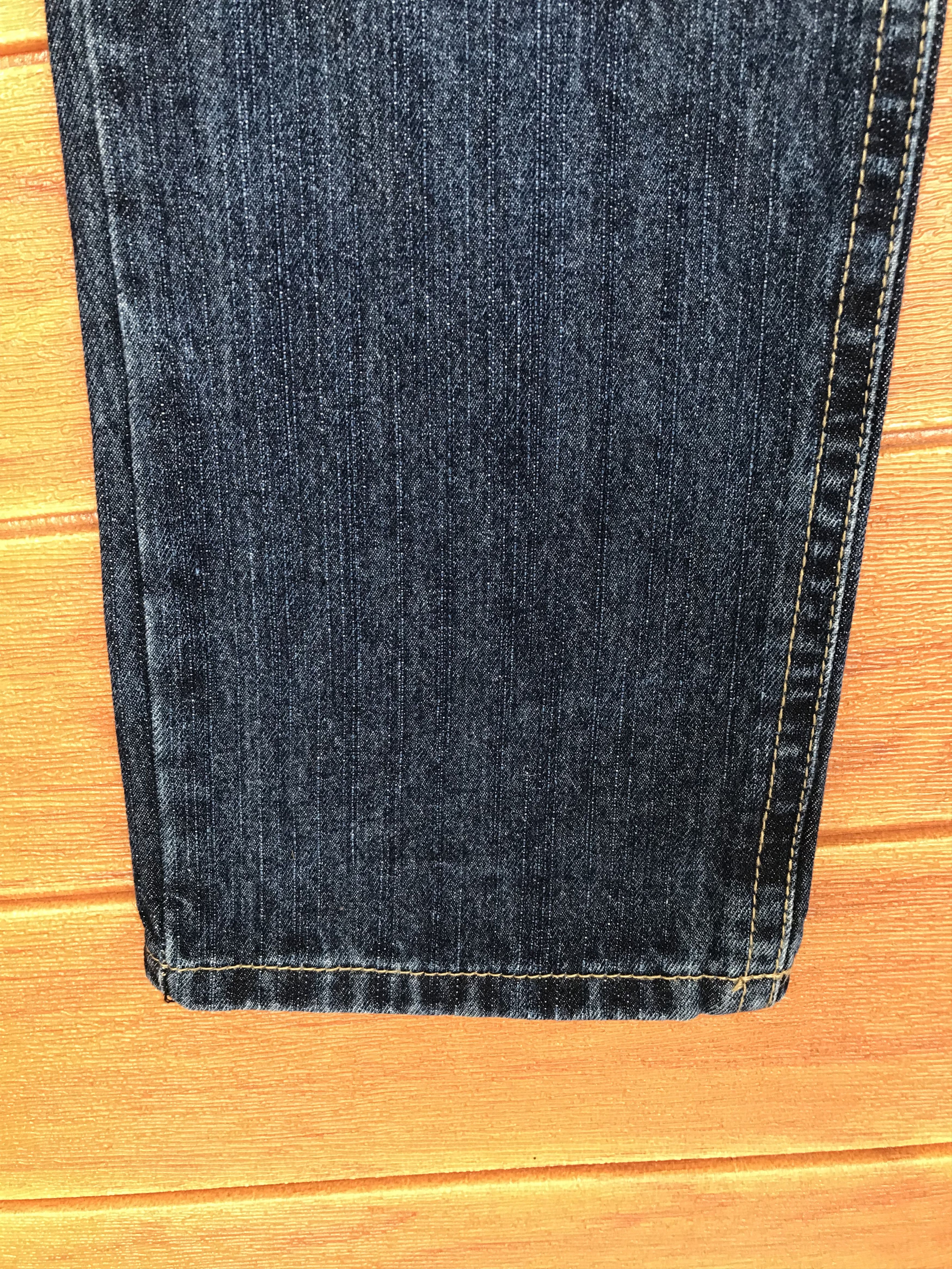 If Six Was Nine Copper Smith Printed Back Distressed Faded Denim Jeans Size US 34 / EU 50 - 14 Thumbnail