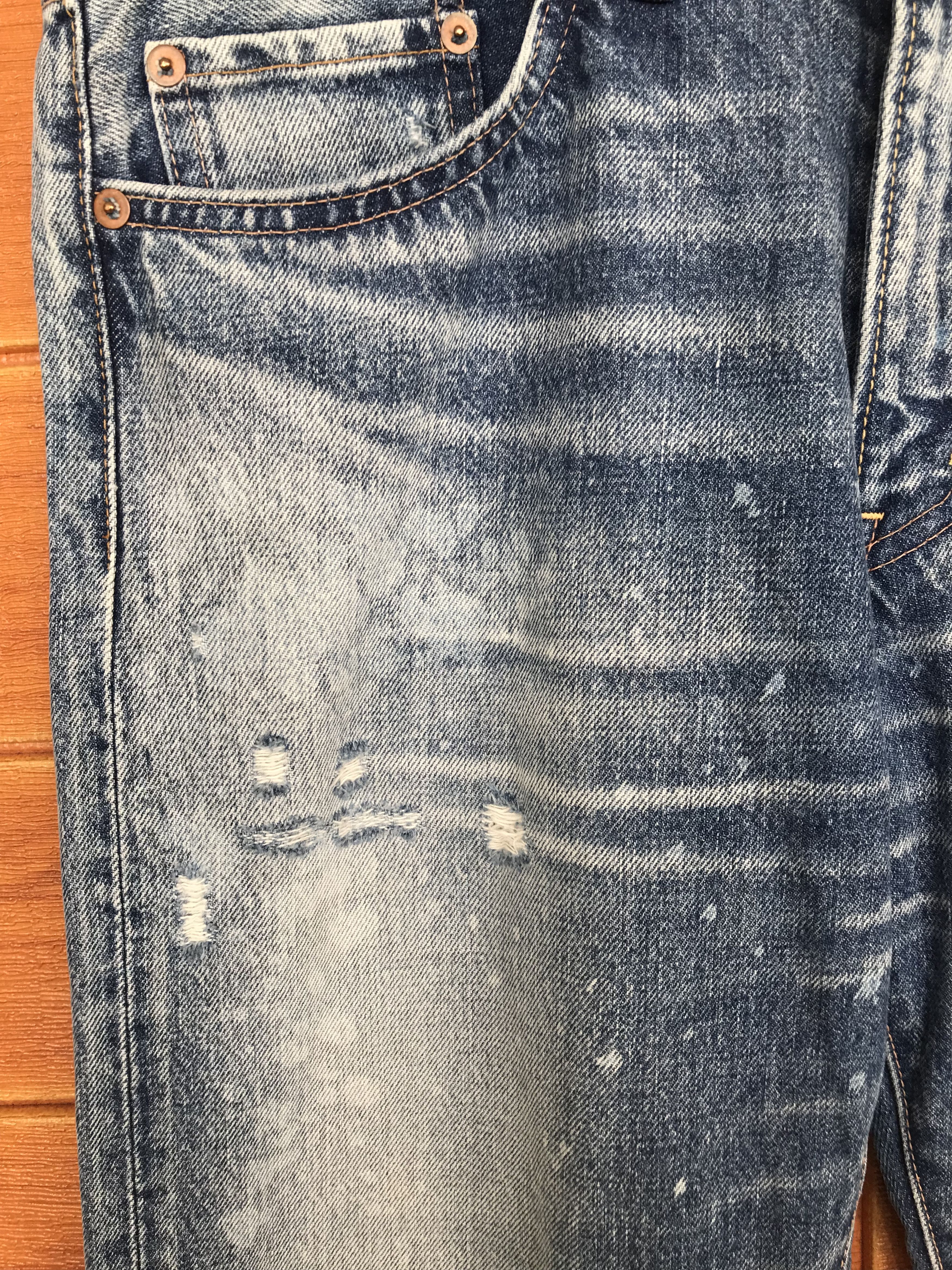 Comme des Garcons × Undercover Vintage RNA Inc Japan Faded Distressed Denim Jeans Size US 32 / EU 48 - 4 Thumbnail