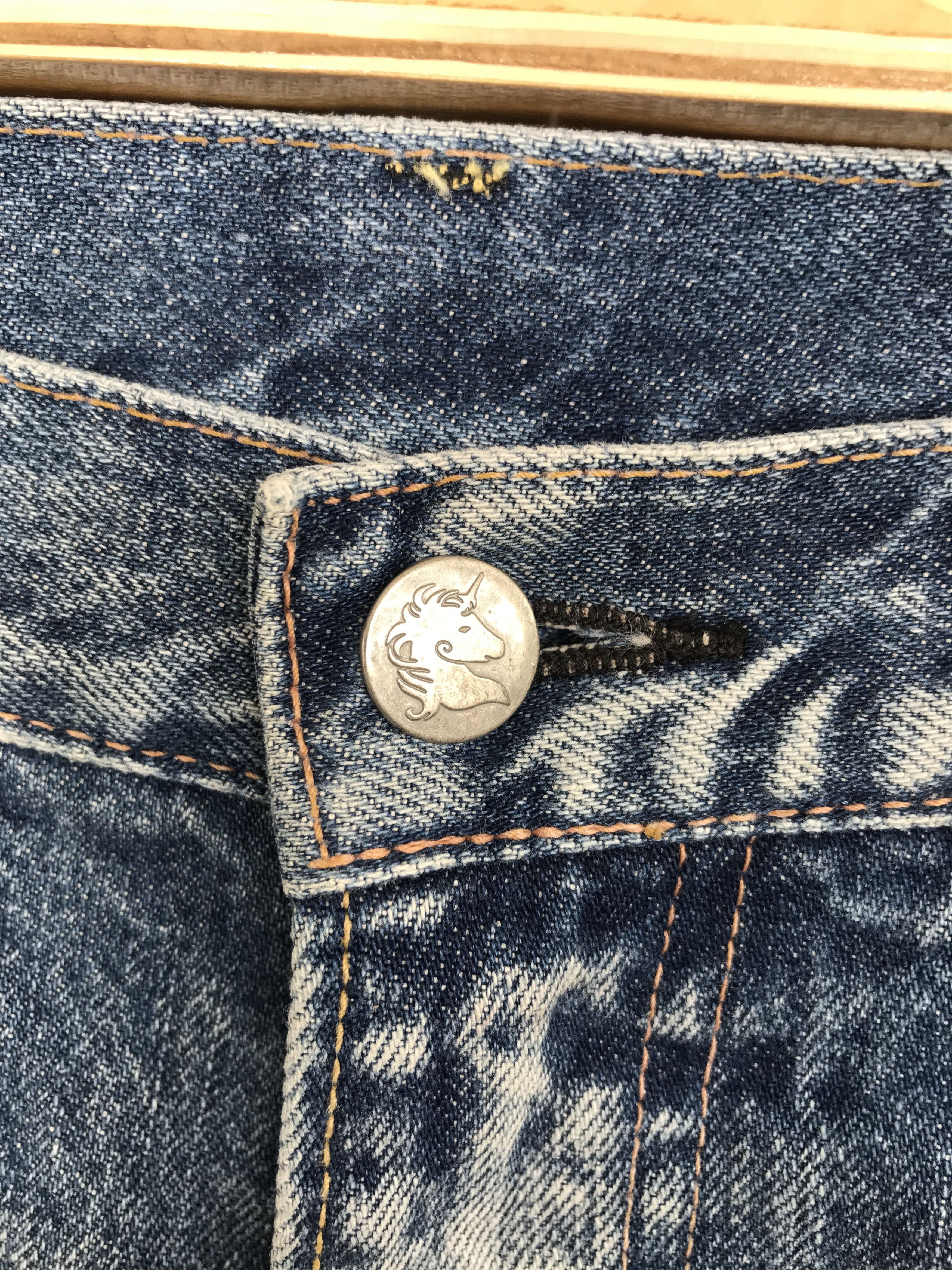 Comme des Garcons × Undercover Vintage RNA Inc Japan Faded Distressed Denim Jeans Size US 32 / EU 48 - 21 Thumbnail