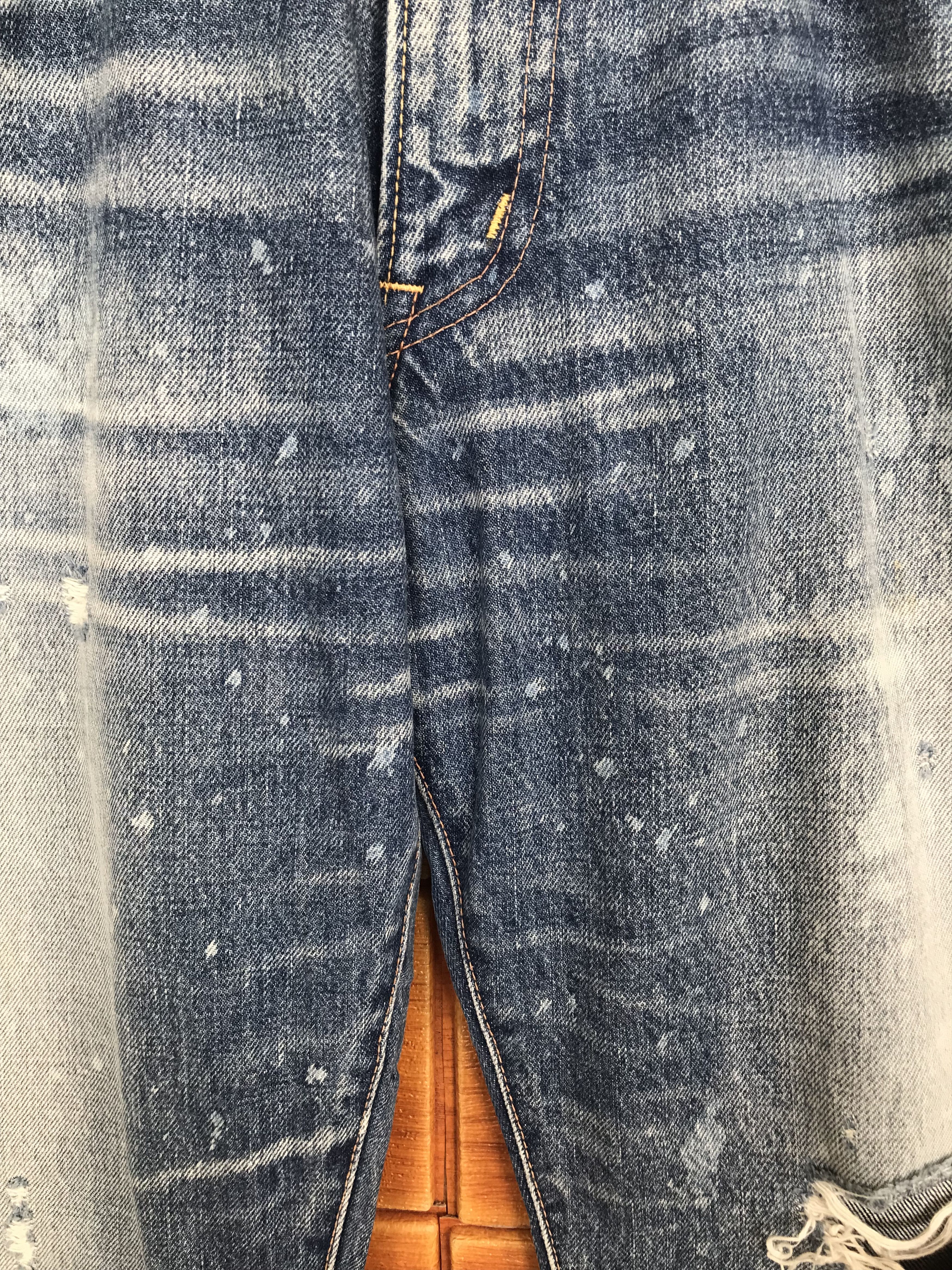 Comme des Garcons × Undercover Vintage RNA Inc Japan Faded Distressed Denim Jeans Size US 32 / EU 48 - 5 Thumbnail