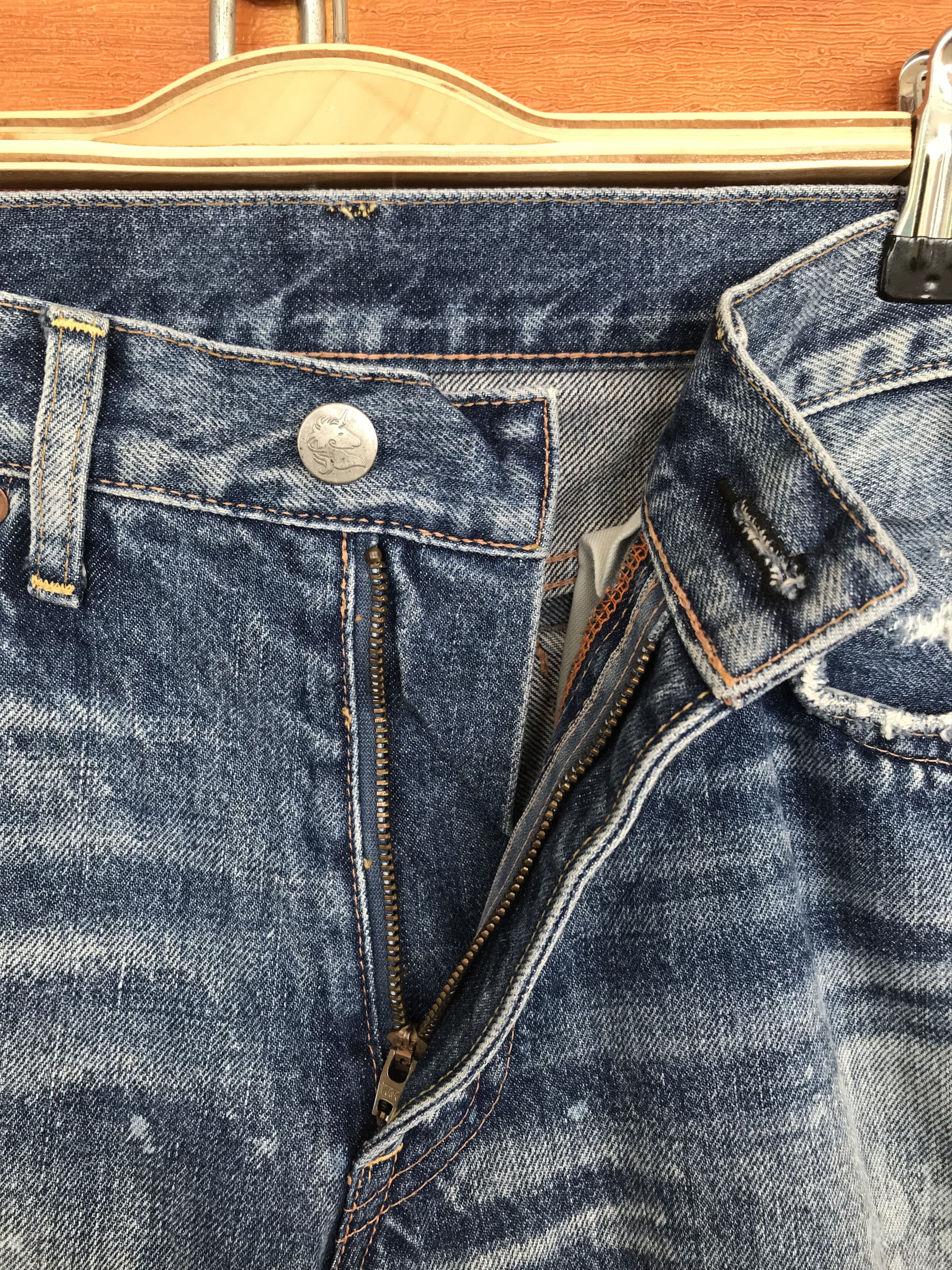 Comme des Garcons × Undercover Vintage RNA Inc Japan Faded Distressed Denim Jeans Size US 32 / EU 48 - 22 Thumbnail