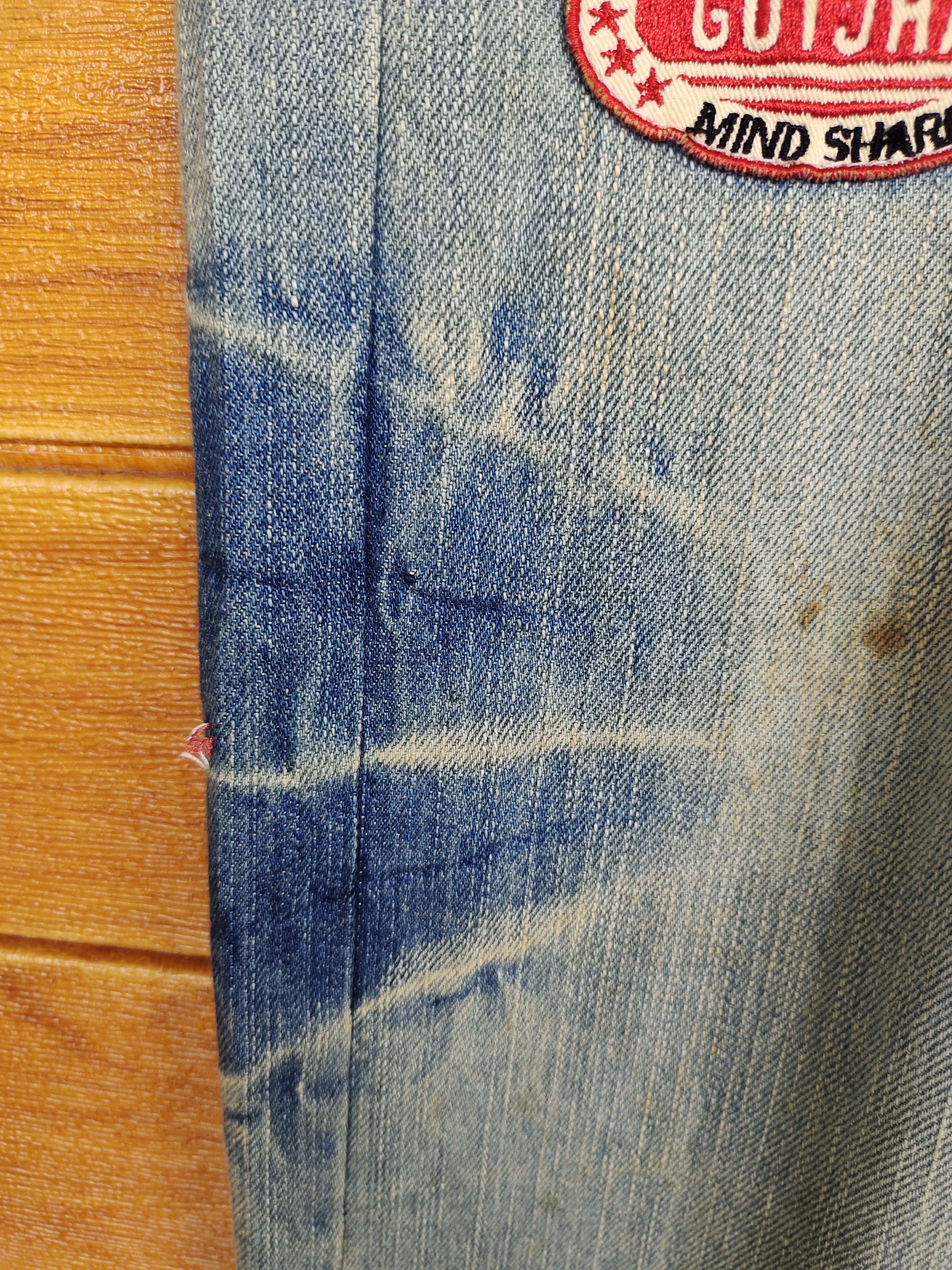 If Six Was Nine GOTCHA SURF Patches Distressed Denim Jeans Size US 33 - 16 Thumbnail