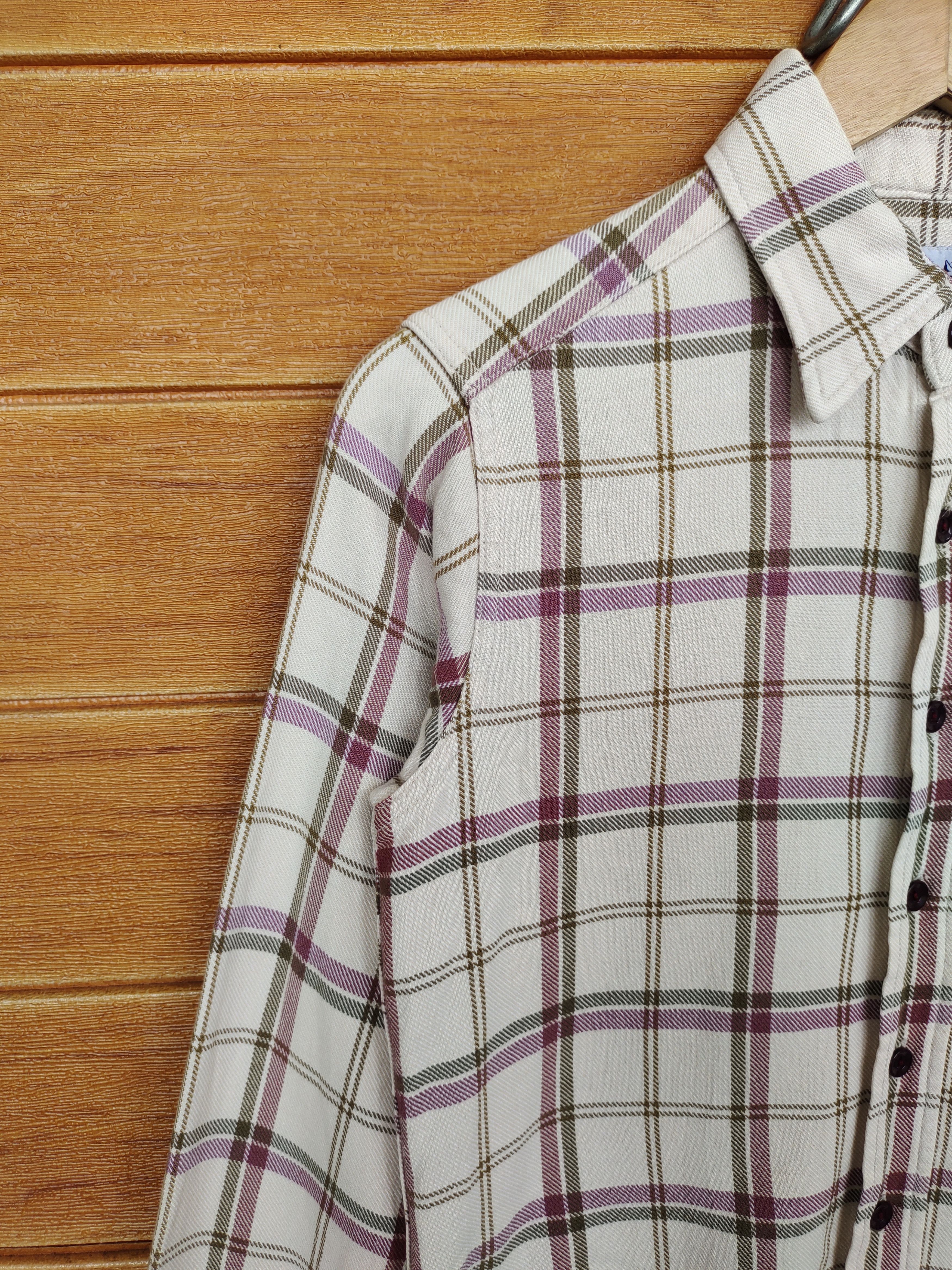 Hysteric Glamour Vintage HYSTERIC GLAMOUR Japan Checkered Plaid Flannel Shirt Size M / US 6-8 / IT 42-44 - 4 Thumbnail