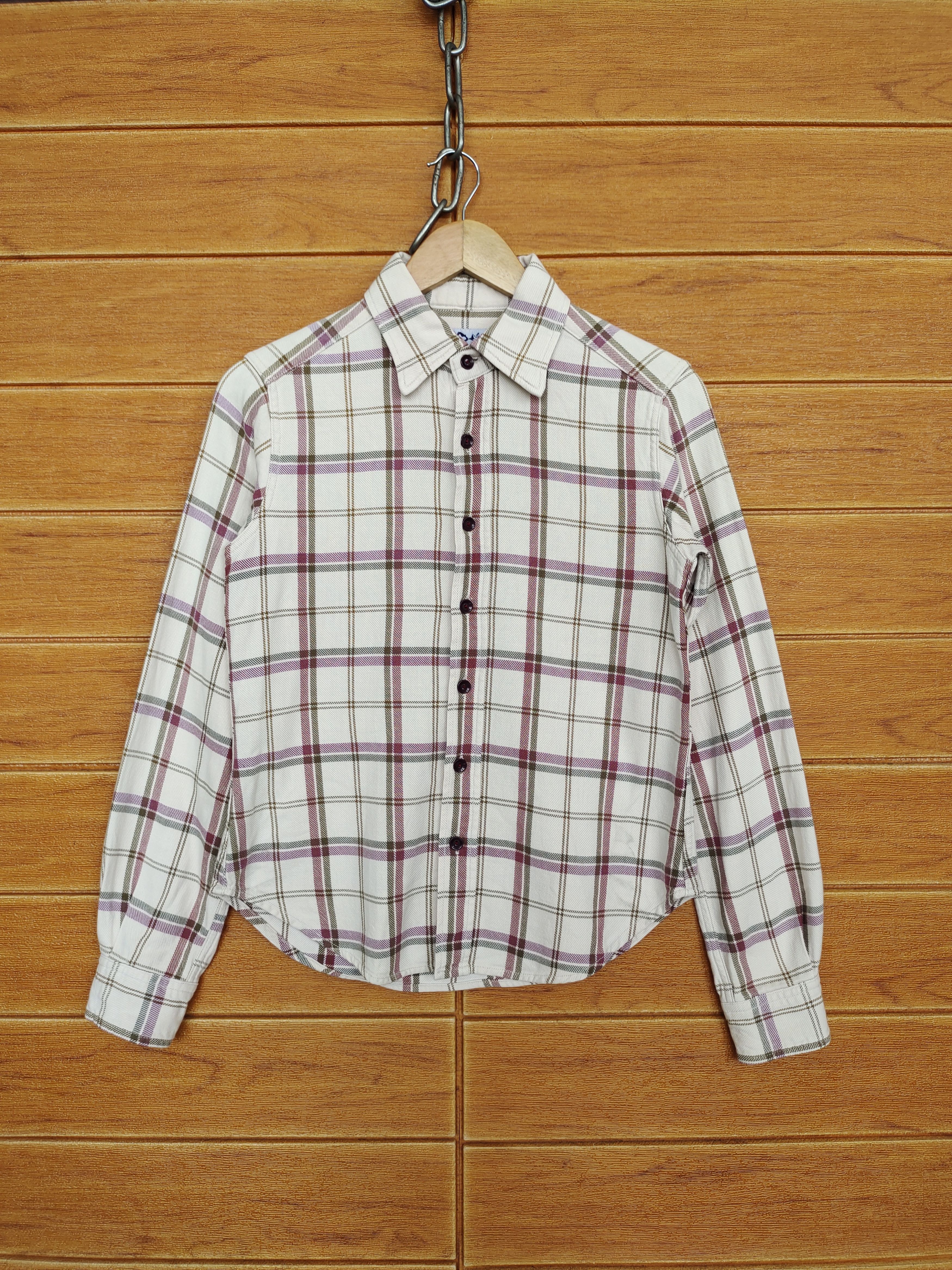 Hysteric Glamour Vintage HYSTERIC GLAMOUR Japan Checkered Plaid Flannel Shirt Size M / US 6-8 / IT 42-44 - 1 Thumbnail