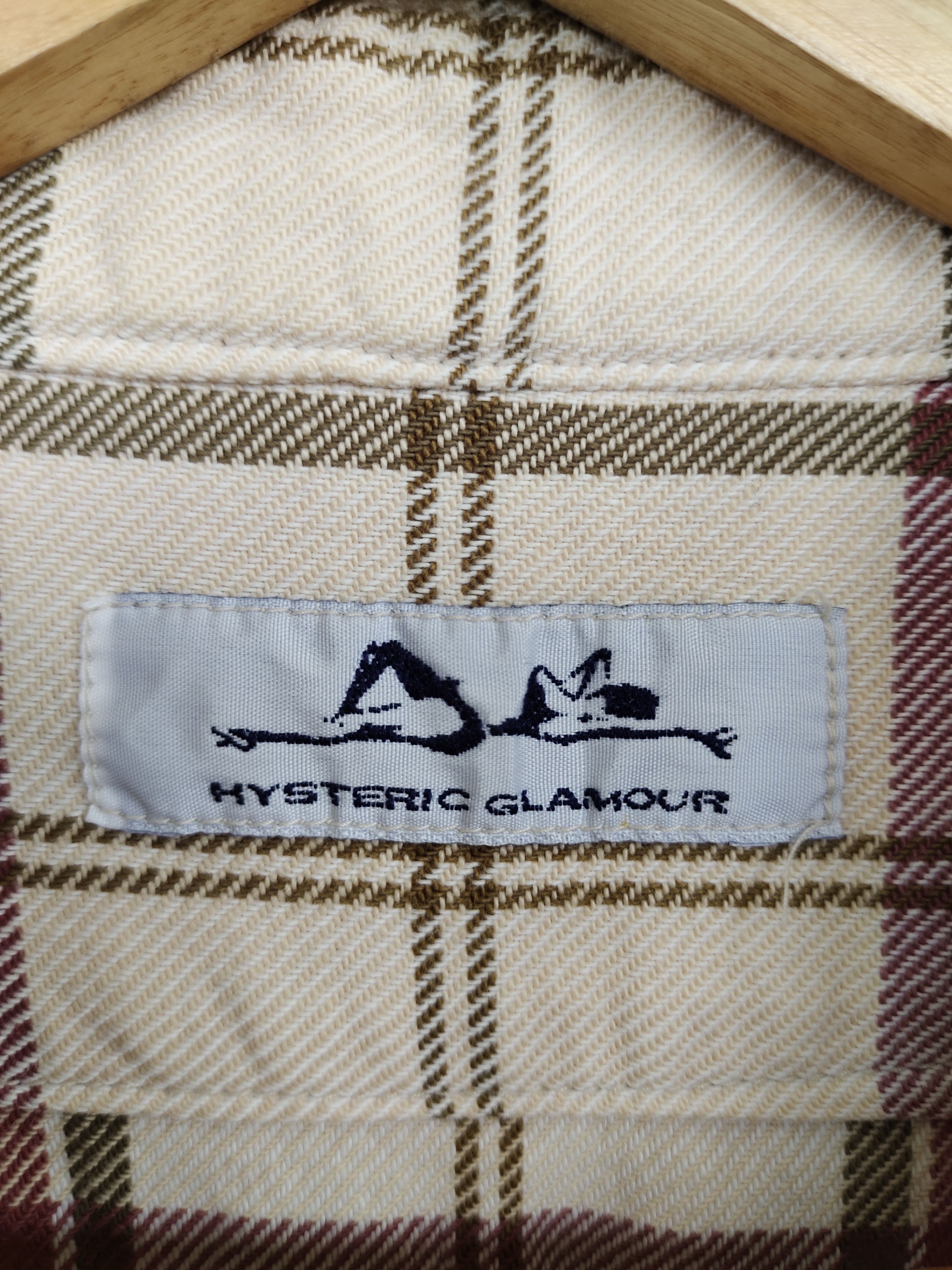 Hysteric Glamour Vintage HYSTERIC GLAMOUR Japan Checkered Plaid Flannel Shirt Size M / US 6-8 / IT 42-44 - 10 Thumbnail
