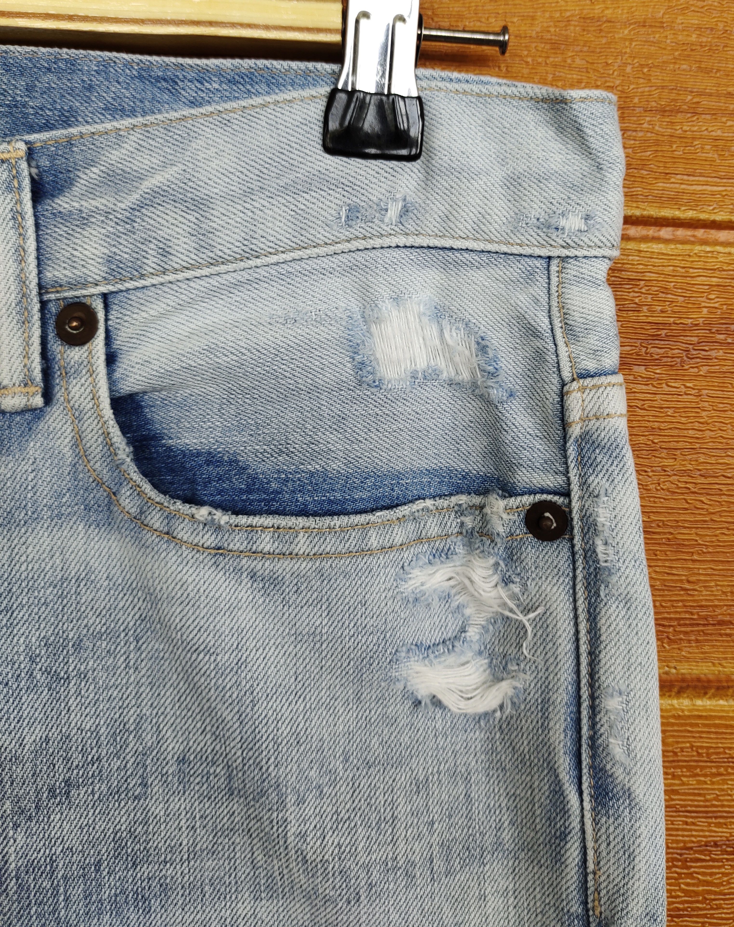 Tomorrowland TOMORROWLAND X MACPHEE Distressed Denim Pants Size US 29 - 3 Thumbnail