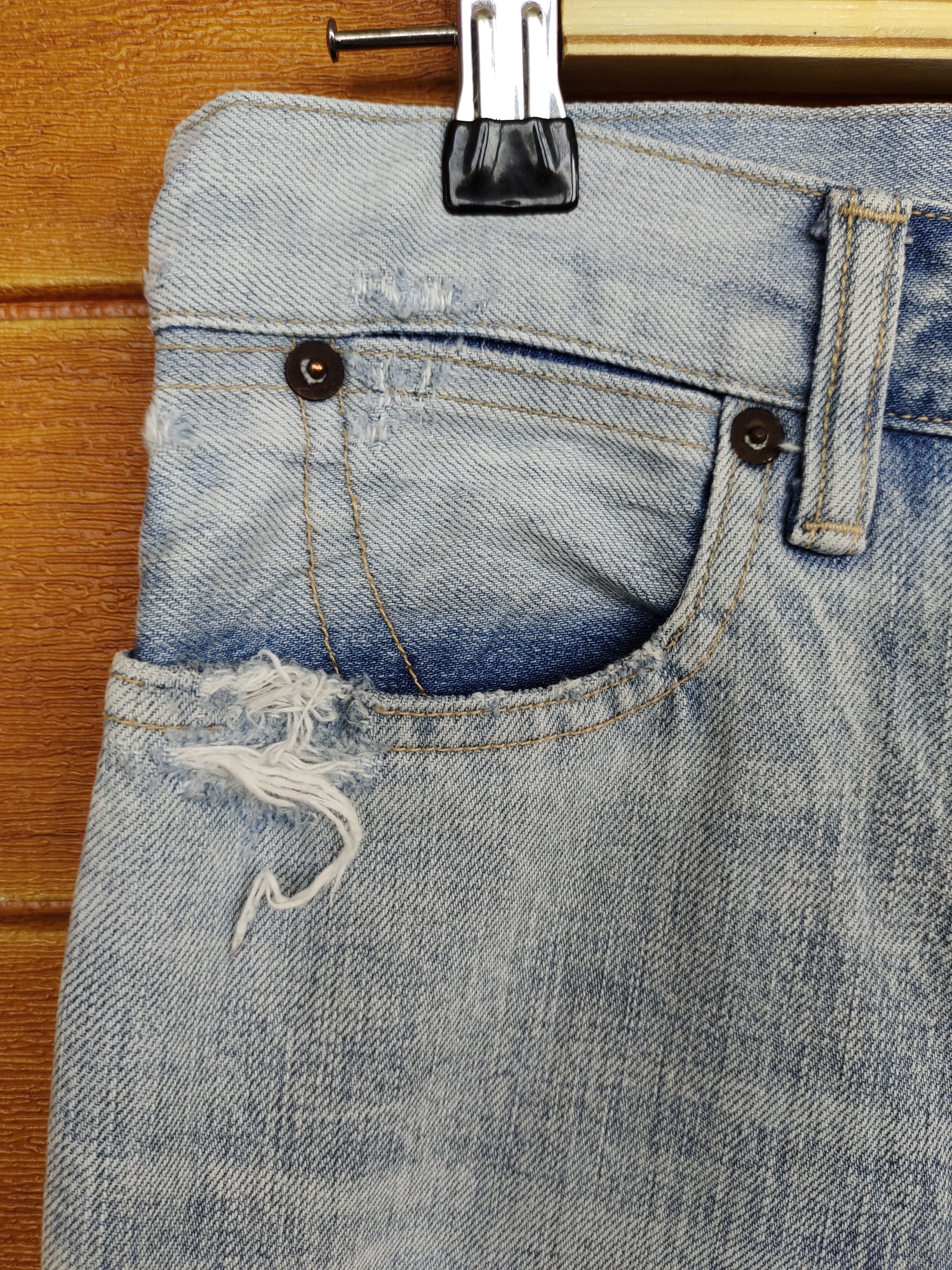 Tomorrowland TOMORROWLAND X MACPHEE Distressed Denim Pants Size US 29 - 4 Thumbnail