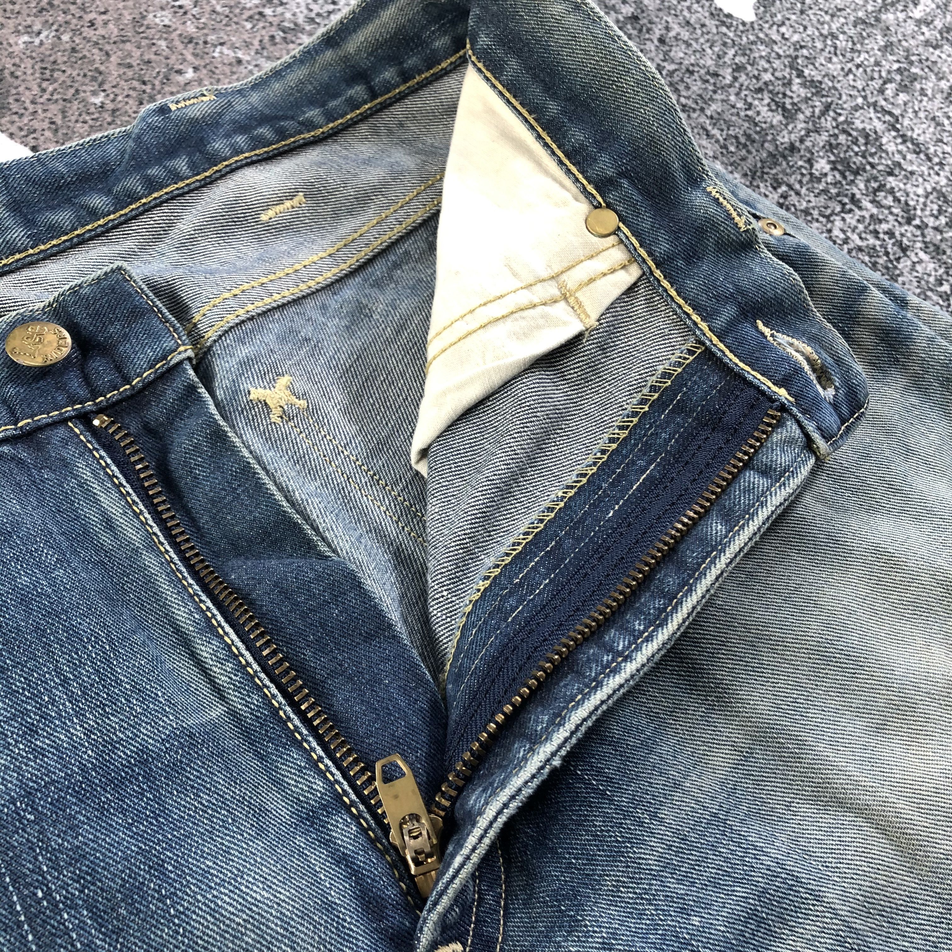 Japanese Brand × Lee Lee Riders Jeans Faded Blue Flare Denim KJ1899 Size US 34 / EU 50 - 9 Thumbnail