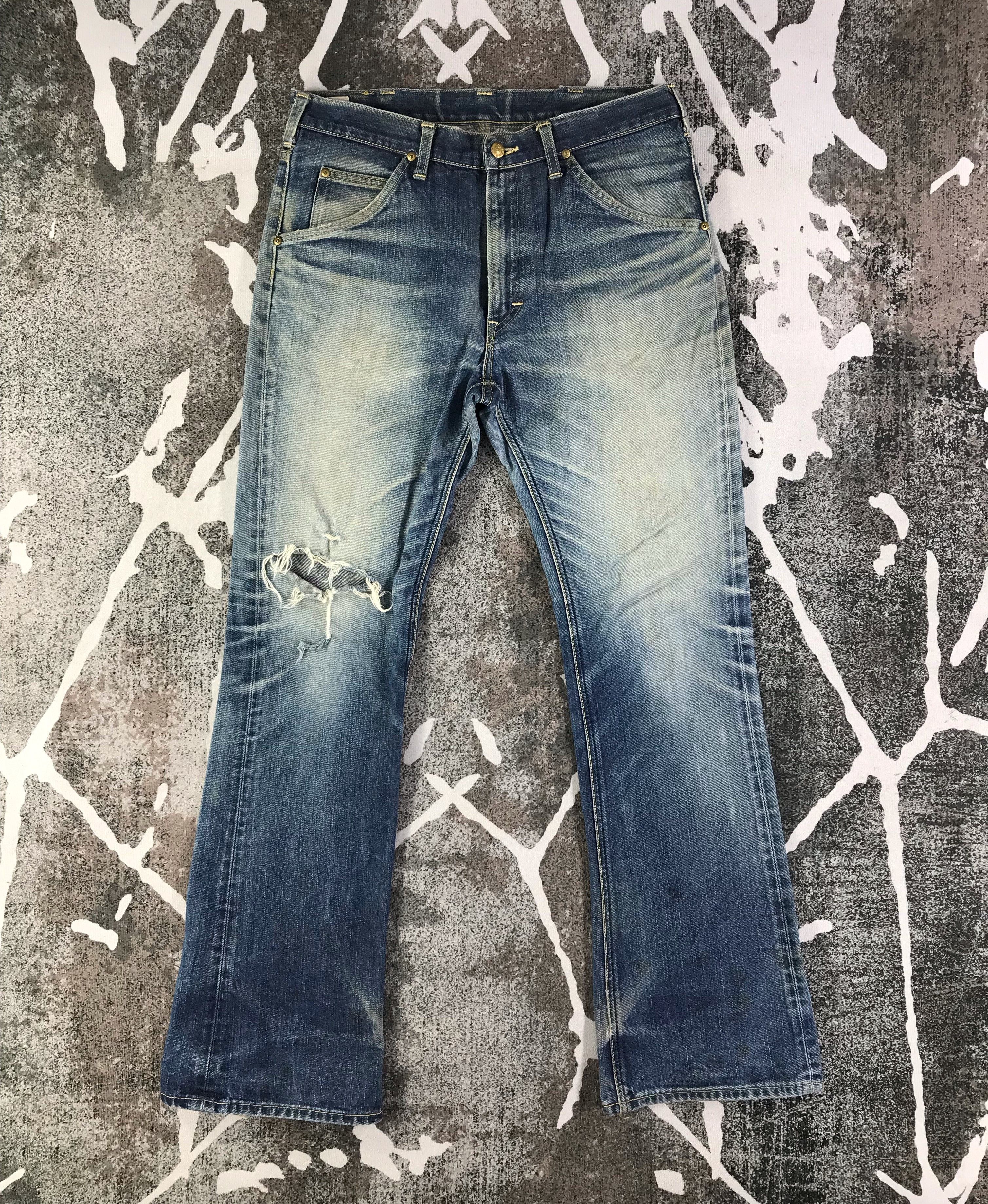 Japanese Brand × Lee Lee Riders Jeans Faded Blue Flare Denim KJ1899 Size US 34 / EU 50 - 1 Thumbnail