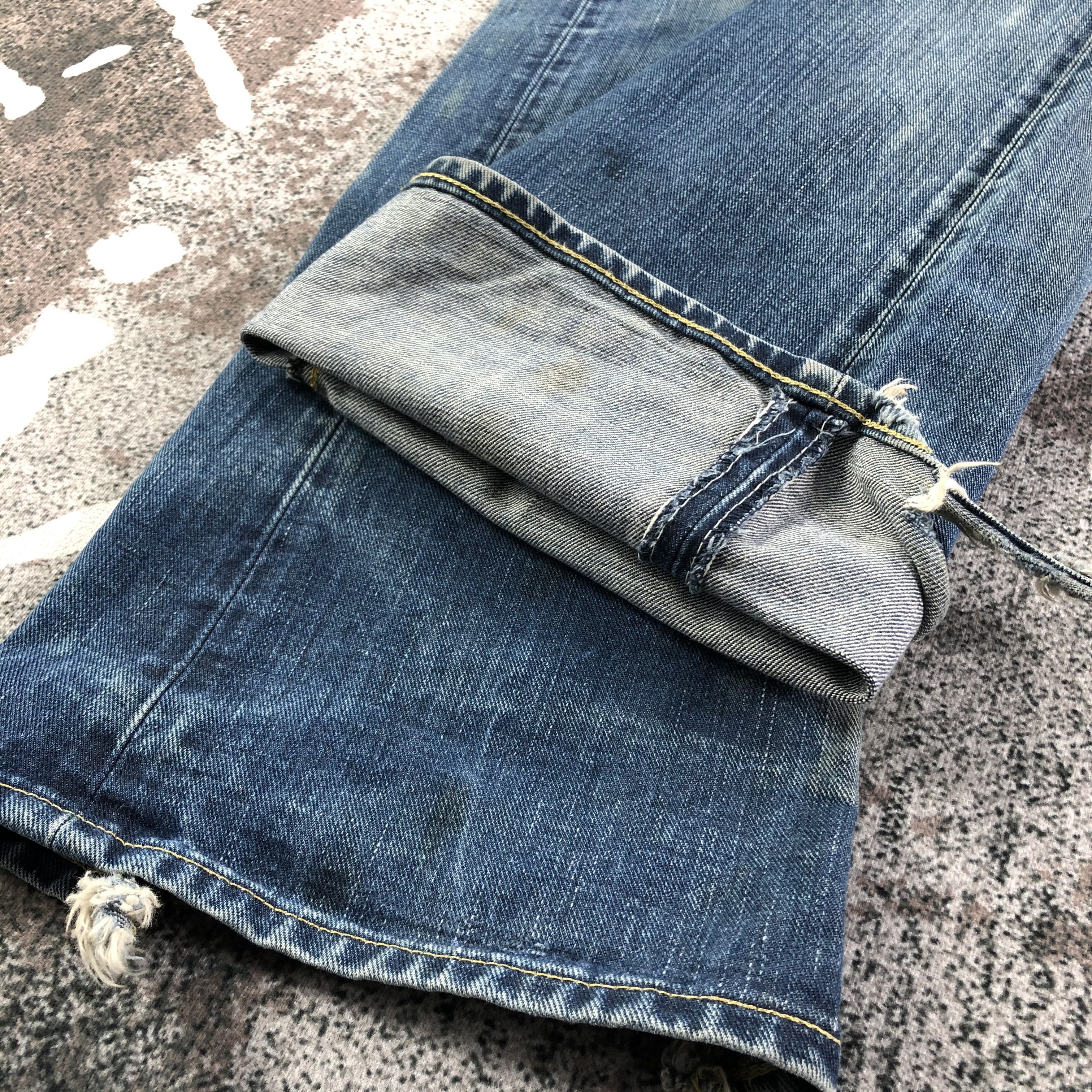 Japanese Brand × Lee Lee Riders Jeans Faded Blue Flare Denim KJ1899 Size US 34 / EU 50 - 8 Thumbnail