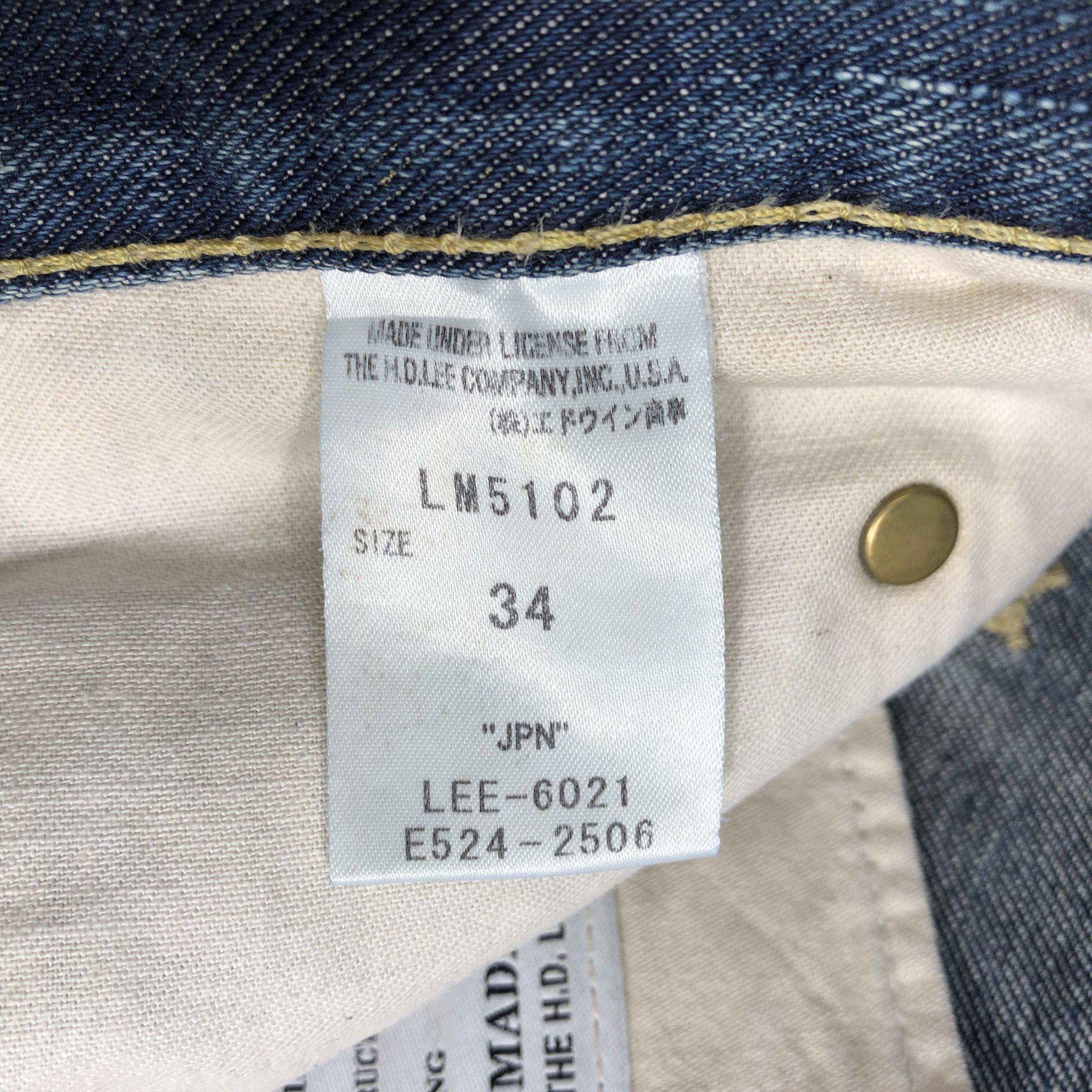 Japanese Brand × Lee Lee Riders Jeans Faded Blue Flare Denim KJ1899 Size US 34 / EU 50 - 10 Thumbnail
