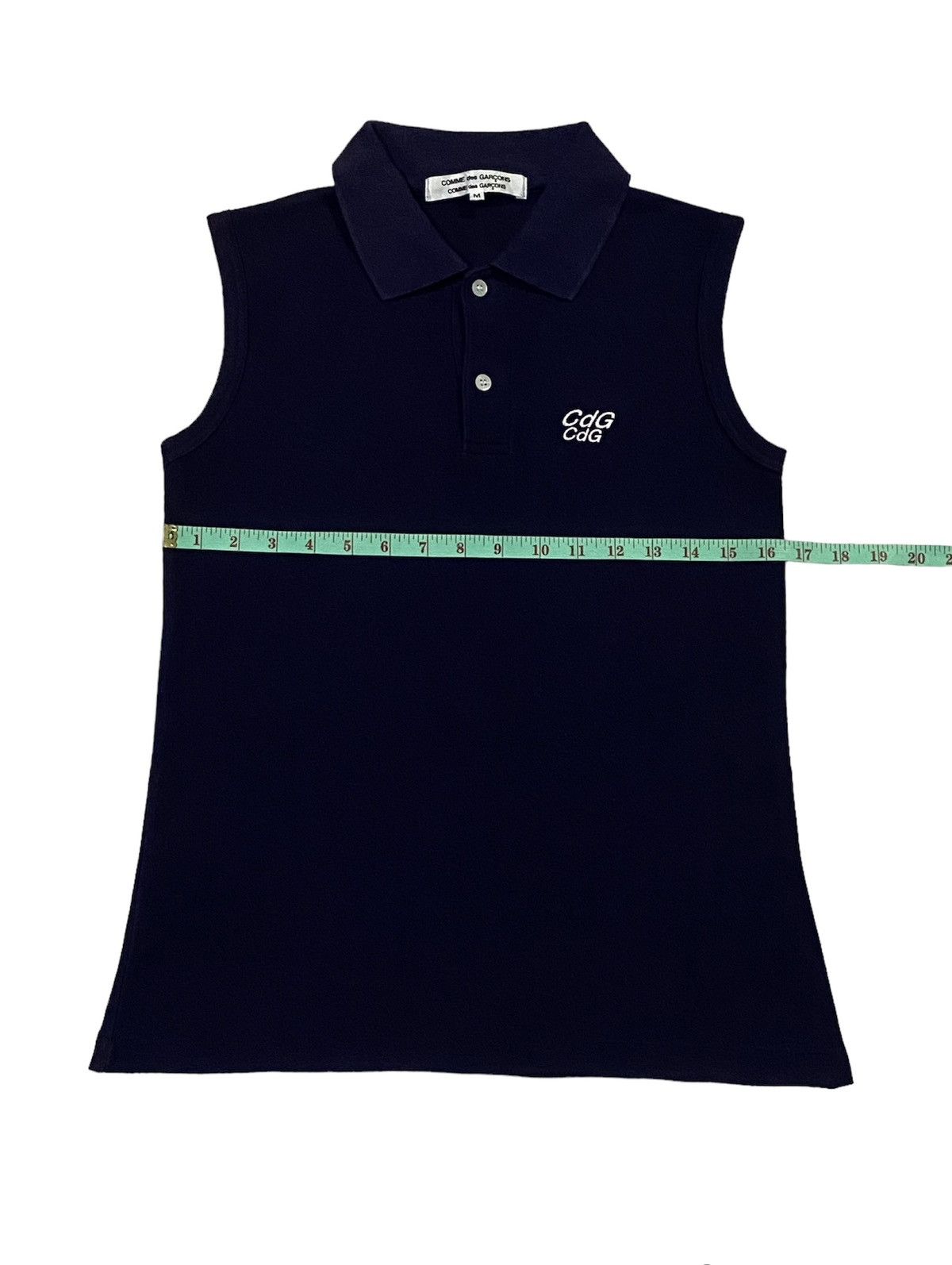 Comme des Garcons Comme Des Garçons Sleevess Heritage Polo Shirt Size M / US 6-8 / IT 42-44 - 4 Thumbnail