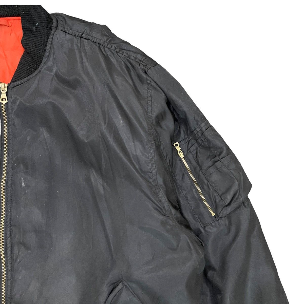 Japanese Brand × Vintage Vintage MA-1 Air Force Kanye West Outfit Bomber Jacket Size US XL / EU 56 / 4 - 4 Thumbnail