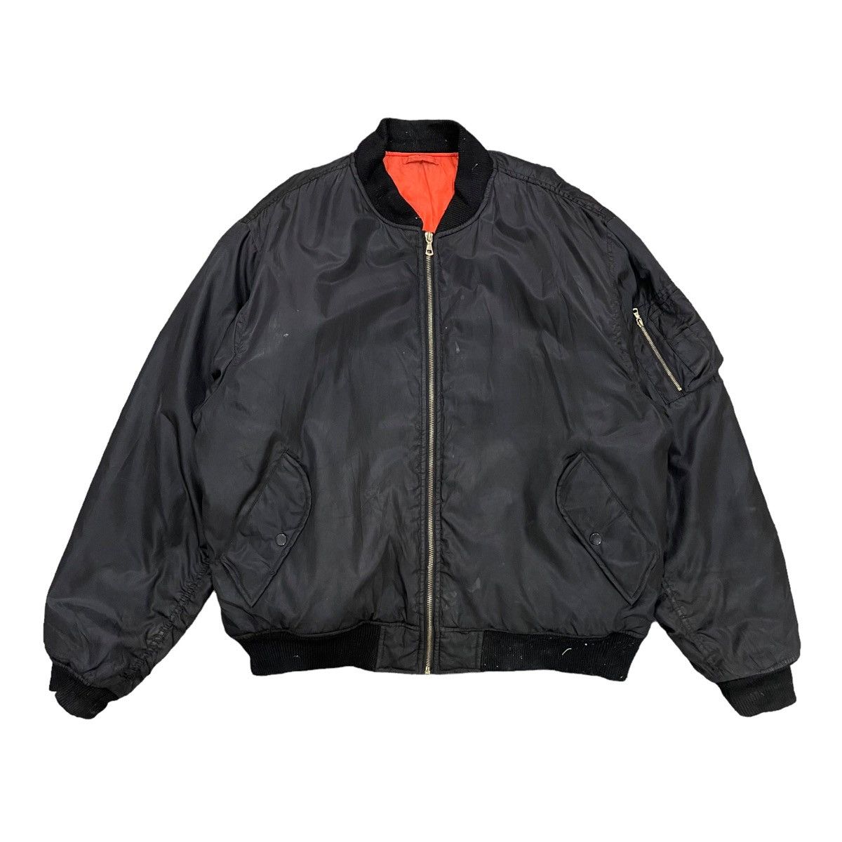 Japanese Brand × Vintage Vintage MA-1 Air Force Kanye West Outfit Bomber Jacket Size US XL / EU 56 / 4 - 2 Thumbnail