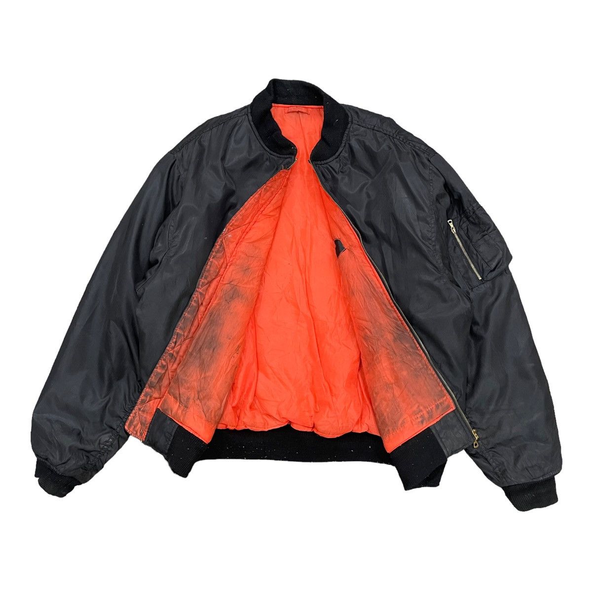 Japanese Brand × Vintage Vintage MA-1 Air Force Kanye West Outfit Bomber Jacket Size US XL / EU 56 / 4 - 8 Thumbnail