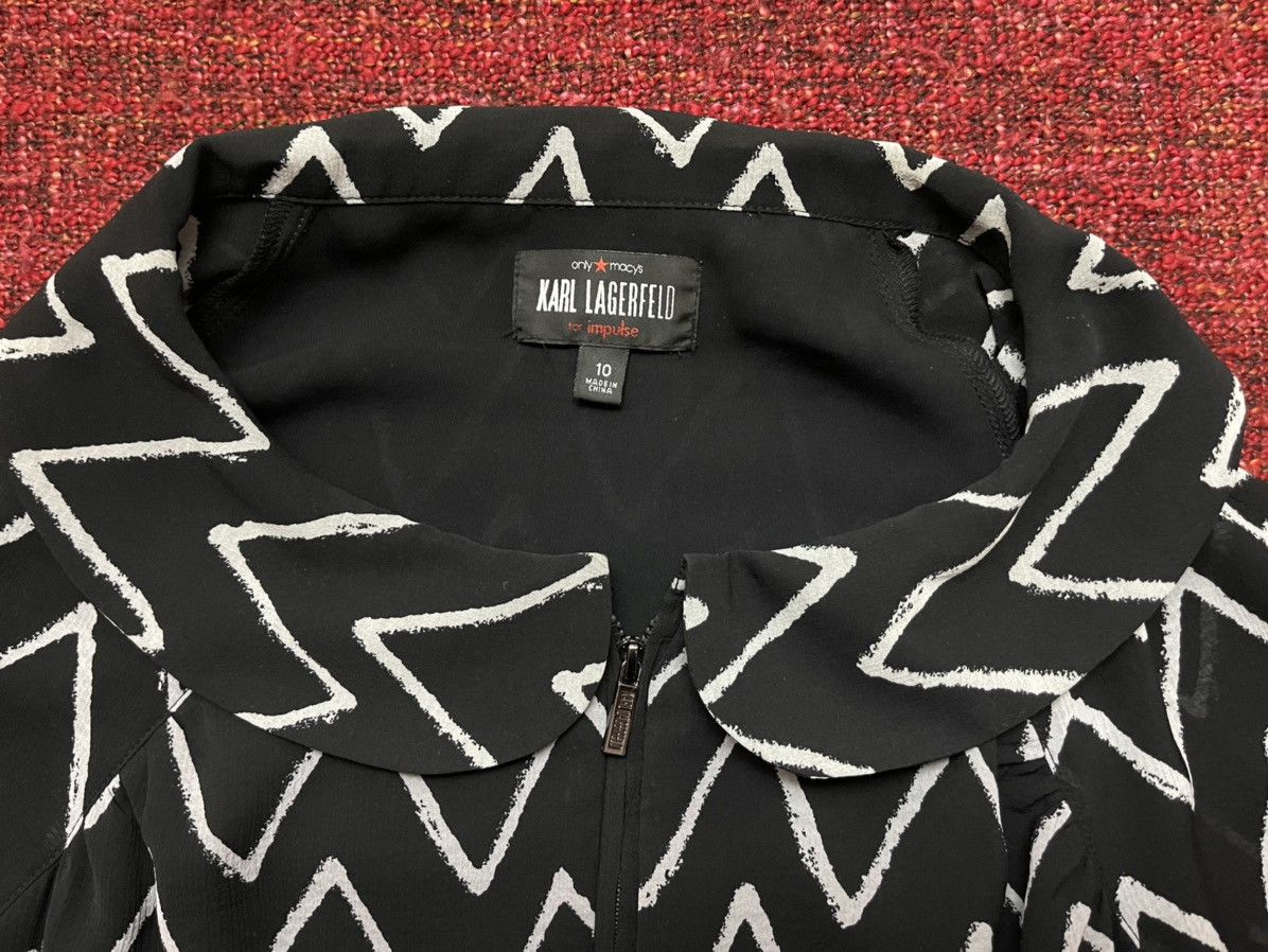 Impulse × Karl Lagerfeld × Vintage Karl Lagerfeld 2000s archive vintage blouse Size L / US 10 / IT 46 - 3 Thumbnail