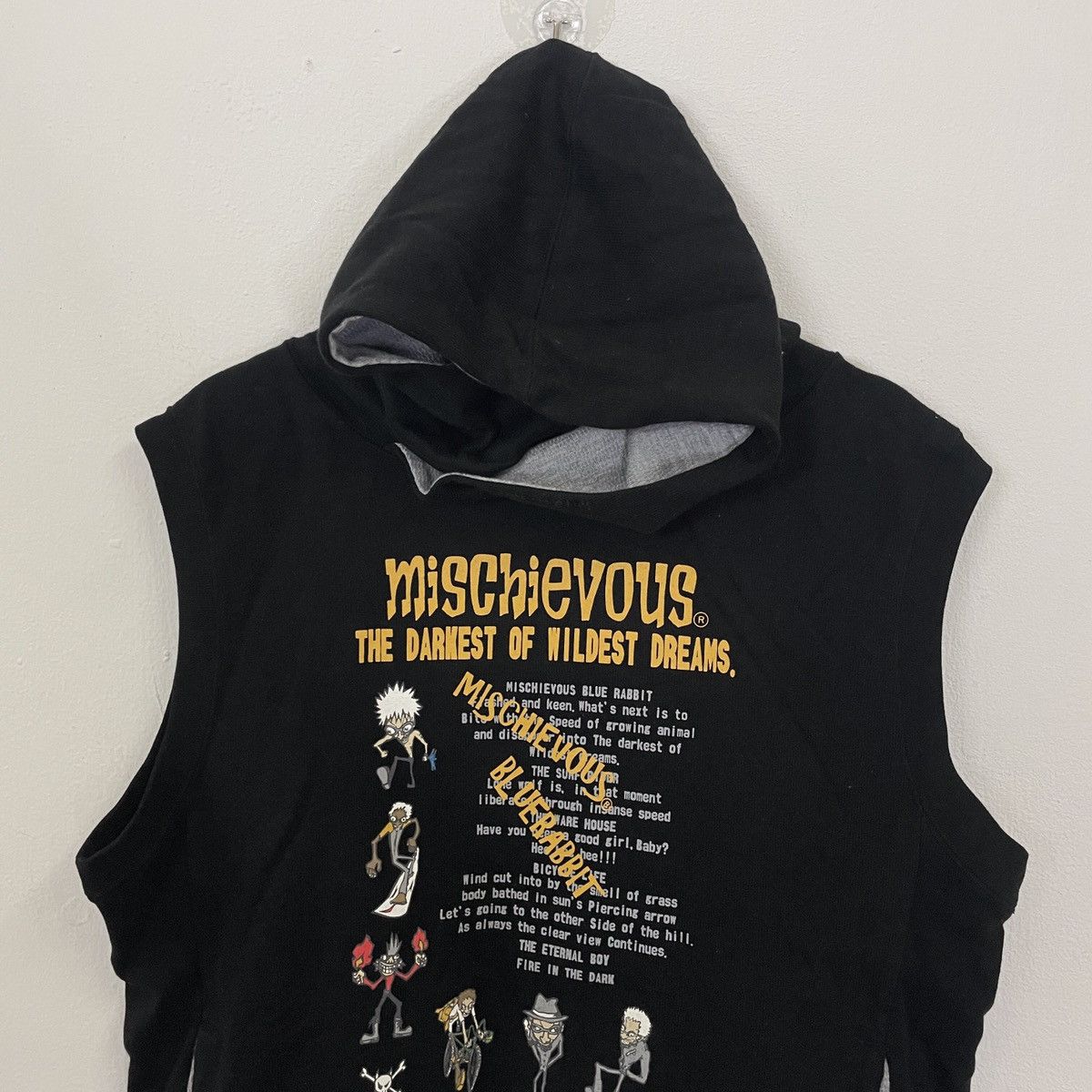 Anime Vtg Mischievous Emi Nakayama Hoodies Sleeveless Sweatshirt Size US L / EU 52-54 / 3 - 2 Thumbnail