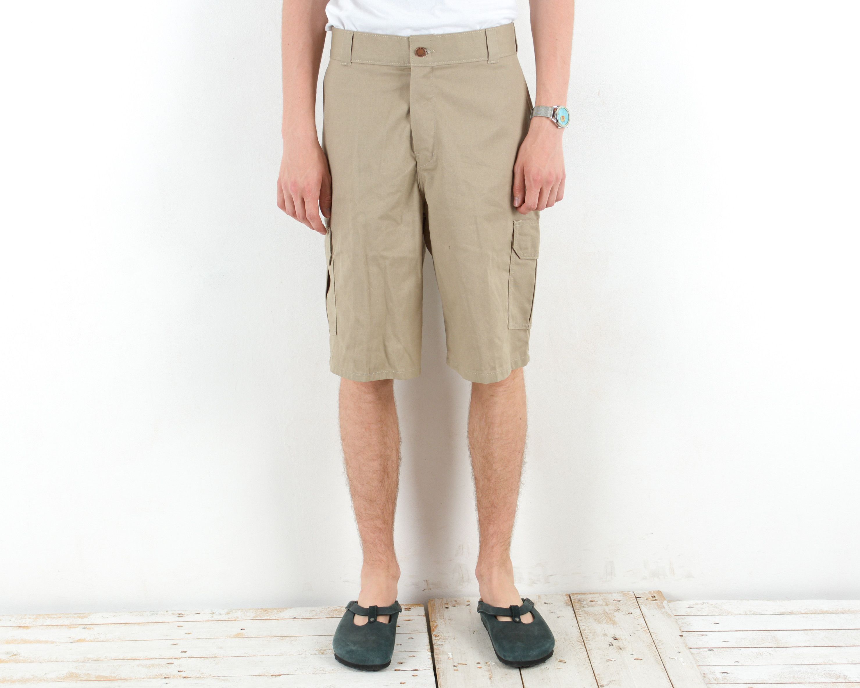 Dickies Beige W36 Relaxed Fit Cargo Work Shorts Worker Combats Size US 36 / EU 52 - 3 Thumbnail