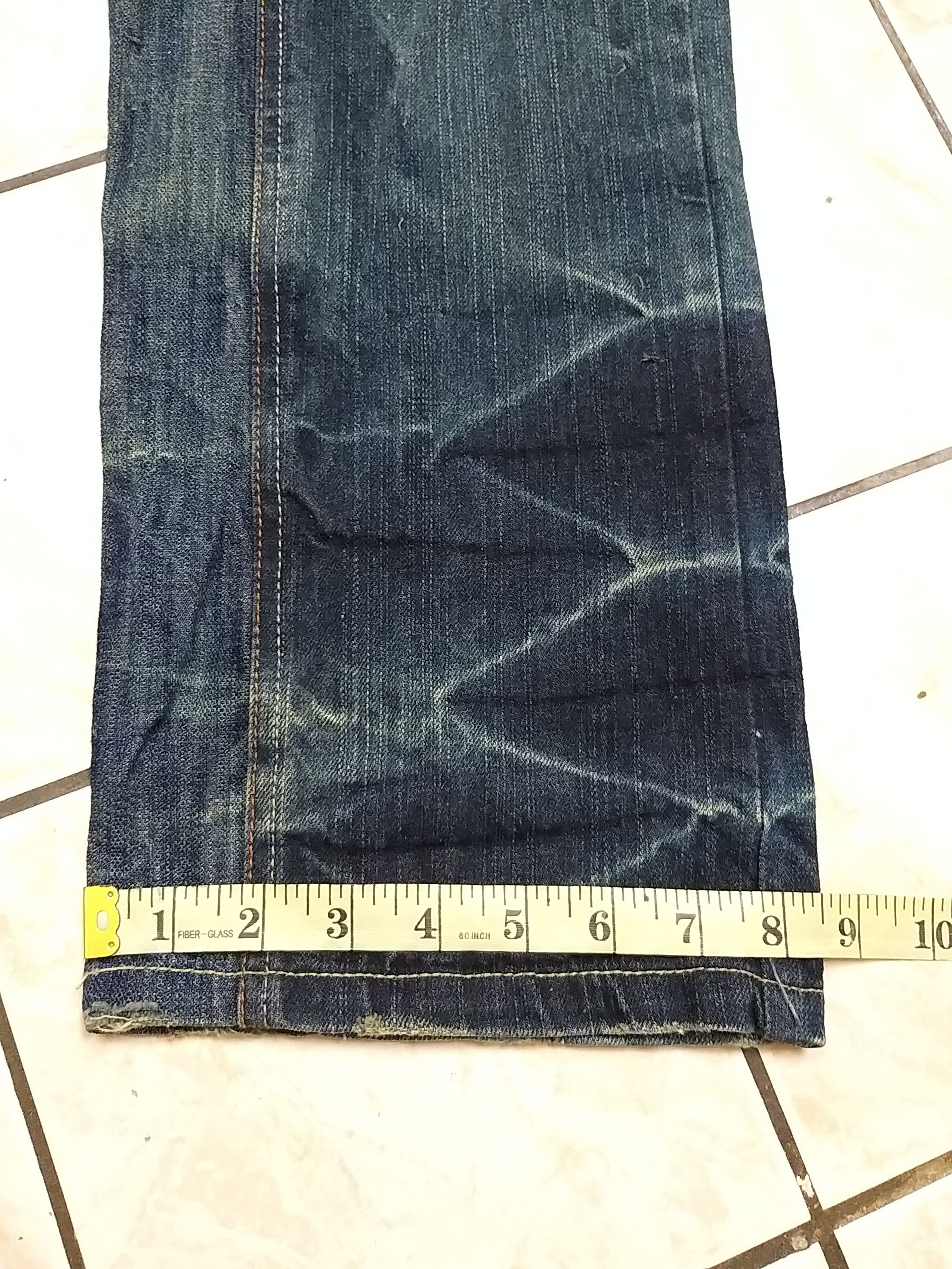 Japanese Brand JAPANESE ARCHIVAL "IN KOKOMO"HEMP PRINT DISTRESSED JEANS Size US 32 / EU 48 - 17 Thumbnail