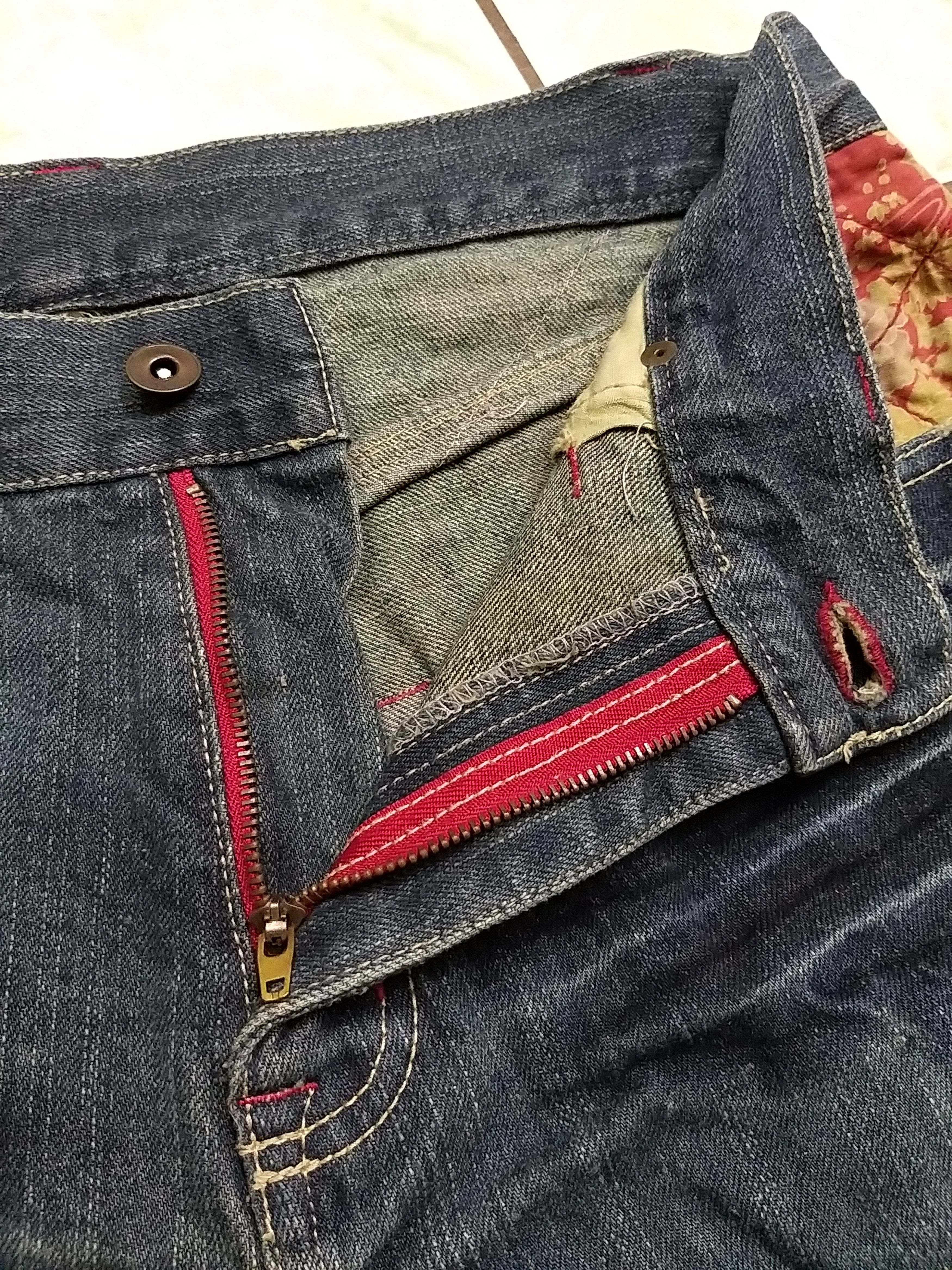 Japanese Brand JAPANESE ARCHIVAL "IN KOKOMO"HEMP PRINT DISTRESSED JEANS Size US 32 / EU 48 - 11 Thumbnail