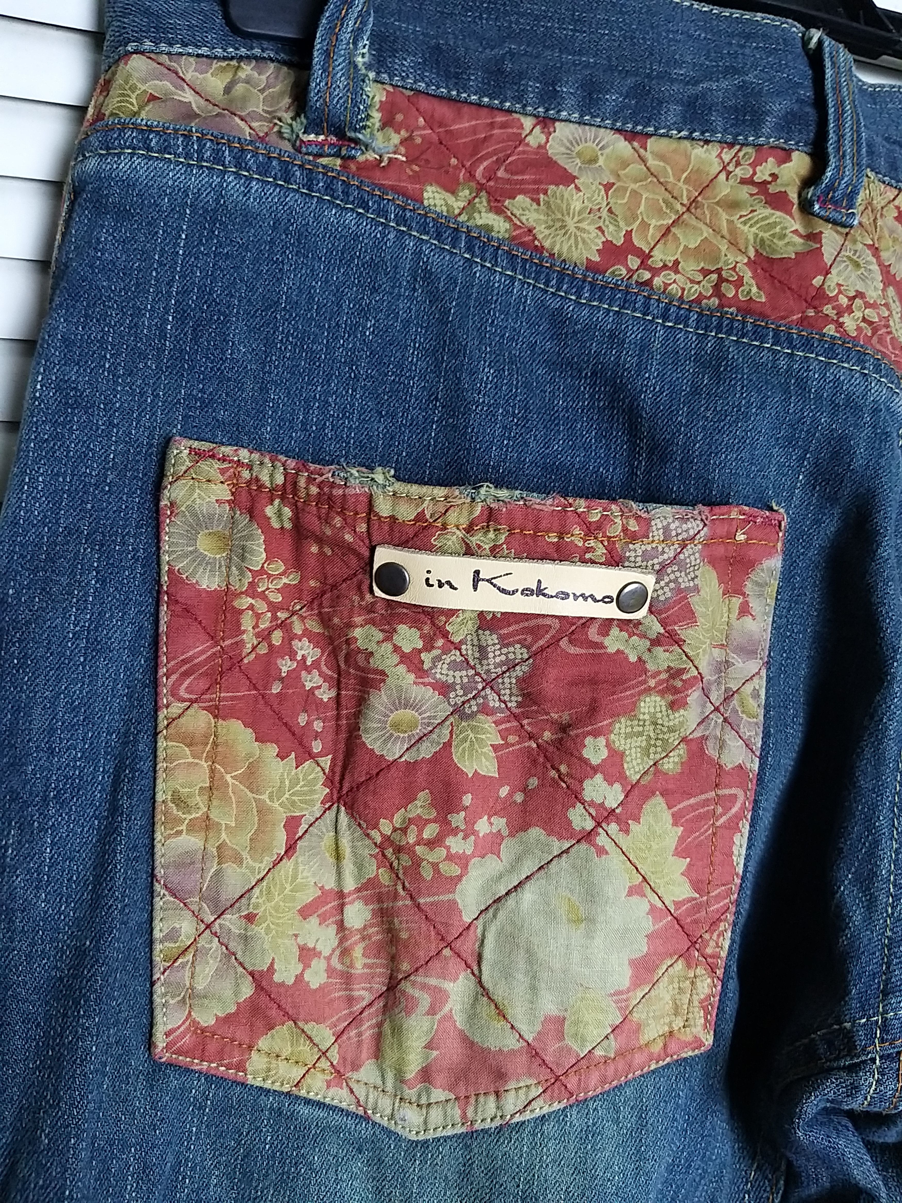 Japanese Brand JAPANESE ARCHIVAL "IN KOKOMO"HEMP PRINT DISTRESSED JEANS Size US 32 / EU 48 - 8 Thumbnail