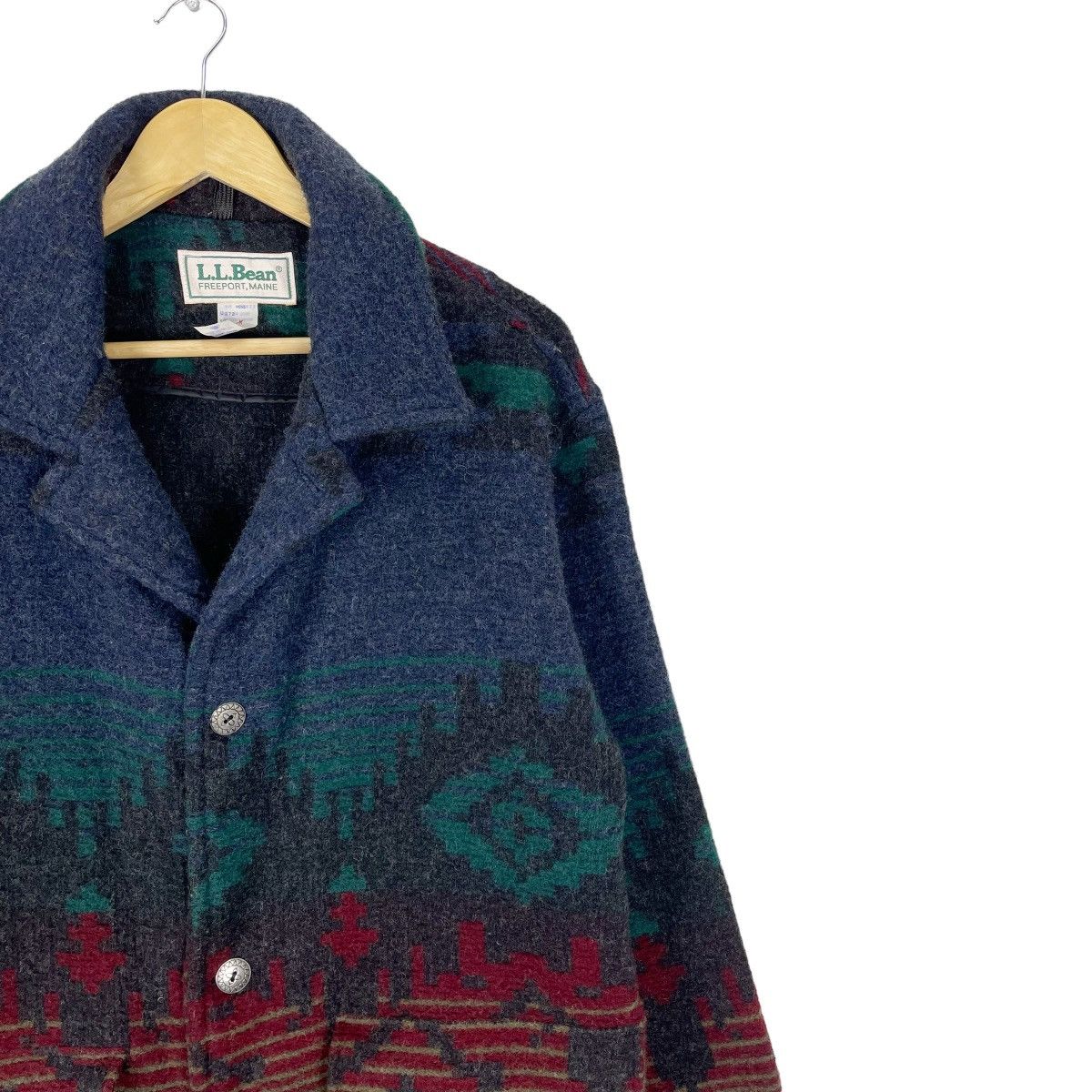 L.L. Bean × Native ❄️VTG LL BEAN NATIVE WOOL BUTTON JACKET Size US M / EU 48-50 / 2 - 5 Thumbnail